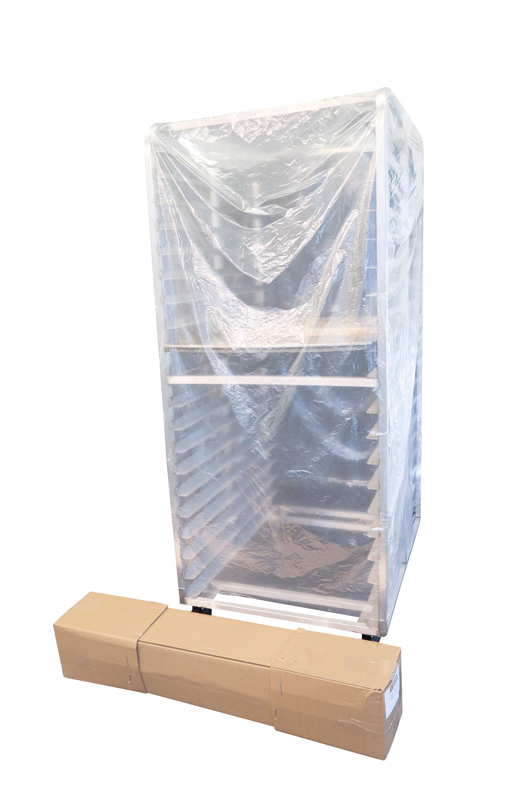 Heavy Duty Disposable Rack Covers 41” x 30” x 77” - Commercial Grade Bun Rack & Food Covers, 150 Bags per Roll - Perfect for Bakeries, Restaurants & Food Service Industry