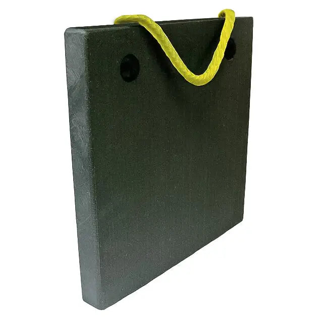 AME 14473 Non-Slip Surface Jack Plate 18x18x2 Inches - Heavy Duty Anti-Skid Boat Deck Plate for Marine & RV Use