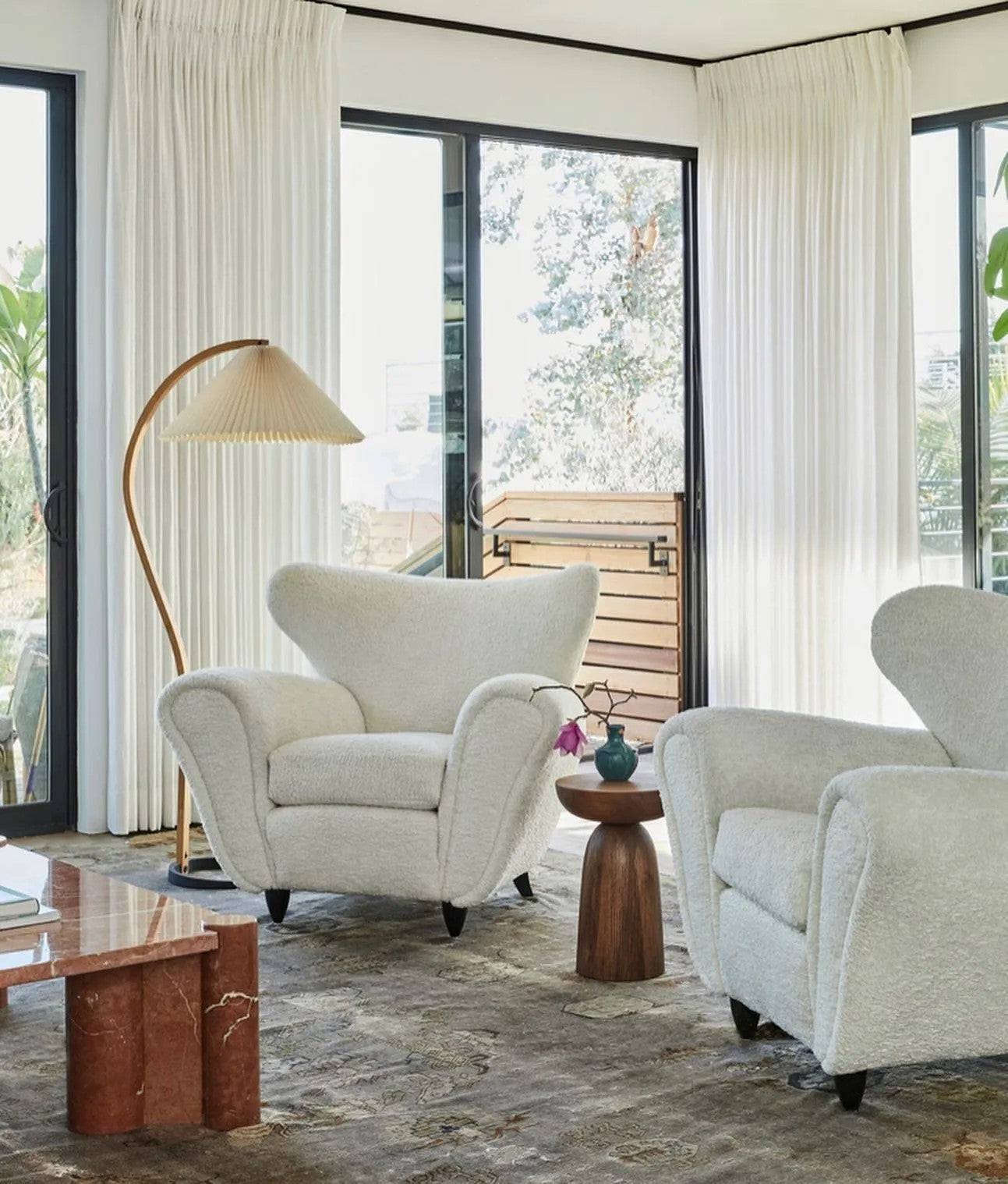 Modern Caprani Floor Lamp - Adjustable LED Standing Light for Living Room, Bedroom & Office - Warm White & Cool White Dimmable Lighting - Perfect for Reading, Relaxing & Decor