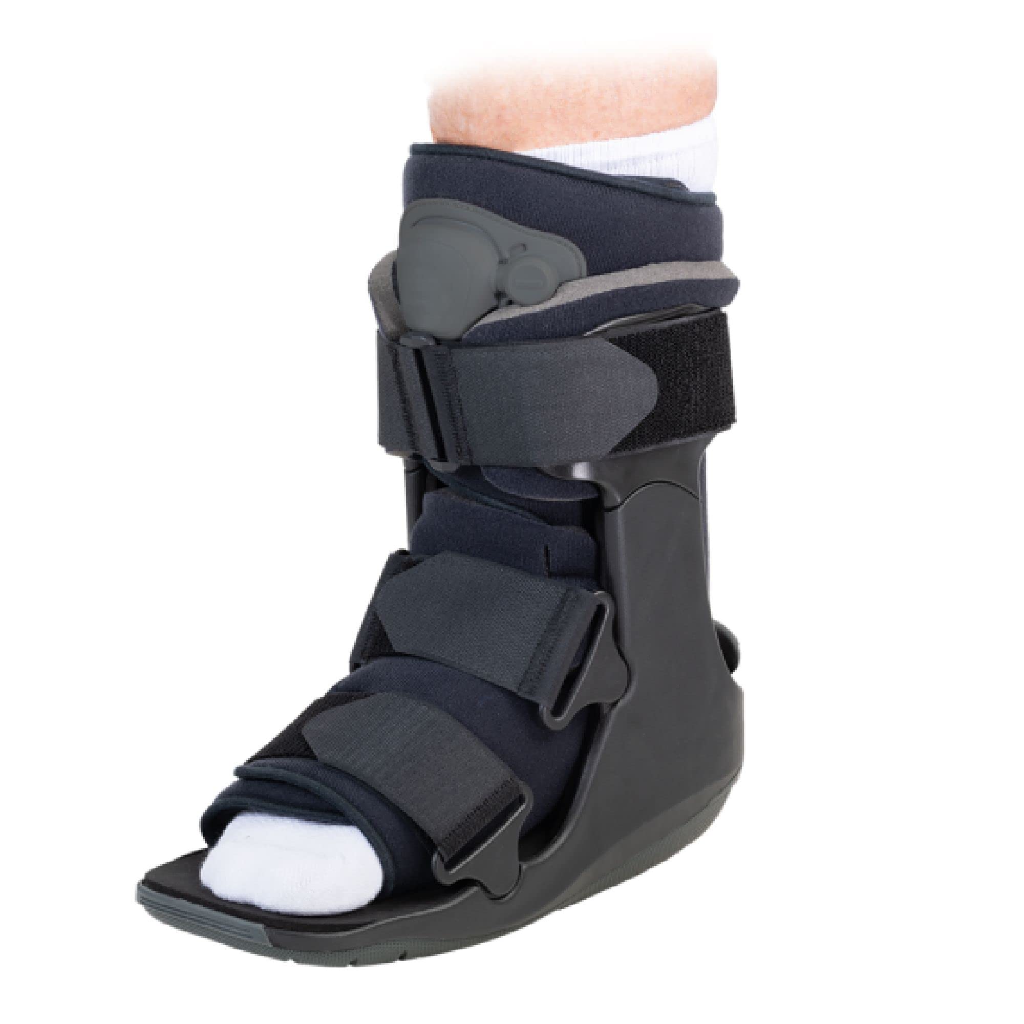 Breg SoftGait Air Walker Boot - Short Size Large - Adjustable Ankle Support Brace for Foot & Ankle Injuries - Ideal for Post-Surgery Recovery, Sprains & Fractures