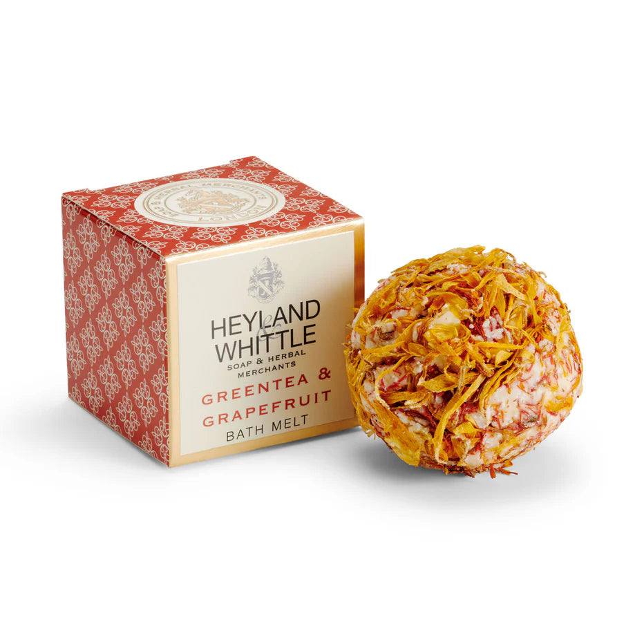 Premium Green Tea & Grapefruit Bath Melts for Relaxation - Spa Quality Luxury Bath Bombs for Stress Relief & Skin Hydration - Perfect for Self-Care Nights & Gift Giving