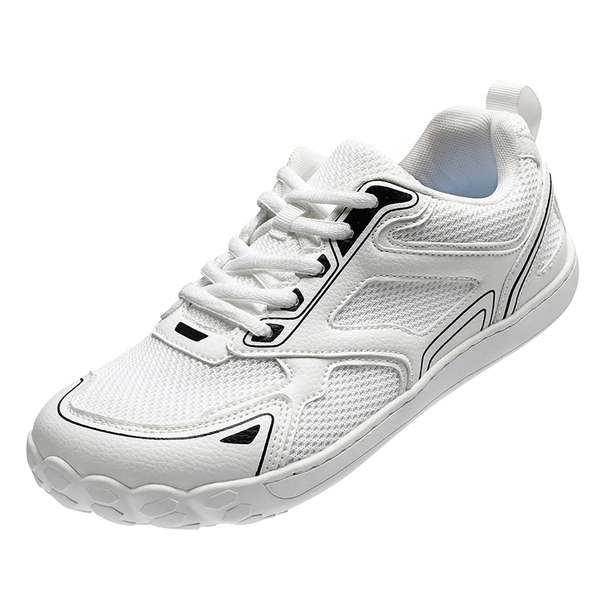 Men's Barefoot Running Shoes - Wide Toe Zero Drop Sole for Training, Walking & Tennis | Slip-On Low Top Sneakers | Breathable Comfortable Casual Sports Shoes | Perfect for Gym, Trail Running & Daily Wear