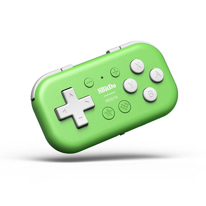 8BitDo Micro Bluetooth Gamepad for Nintendo Switch, PC, Android & iOS - Compact & Portable Wireless Controller (Green) - Perfect for Gaming on the Go, Travel & Retro Gaming Enthusiasts