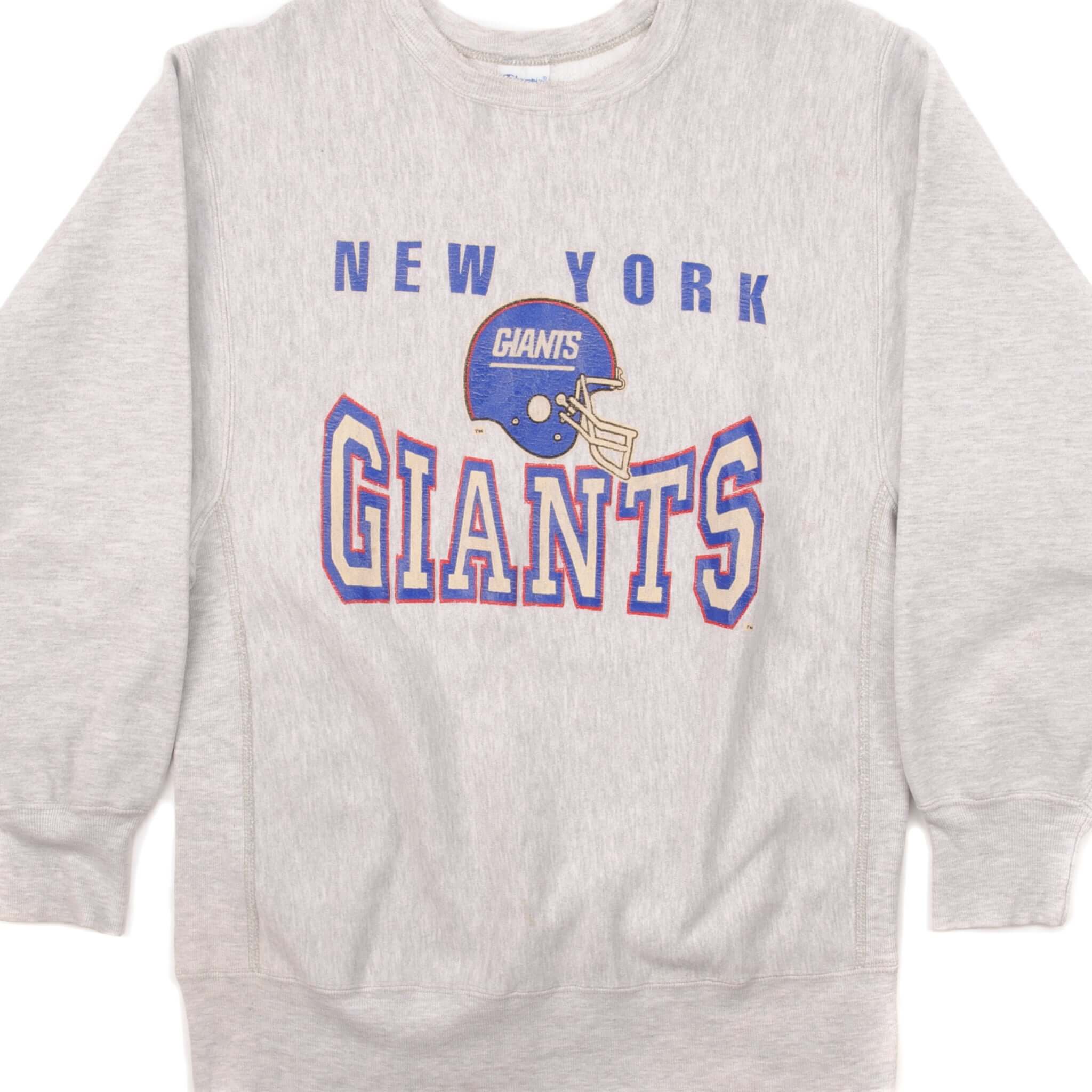 Vintage Champion Reverse Weave NFL New York Giants Sweatshirt 1990s Large Made in USA - Retro Sports Fan Gift & Casual Wear for Men