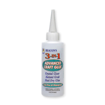 3 in 1 Multi-Purpose Craft Glue - Strong Adhesive for DIY Projects, Paper, Fabric, Wood, and More - Perfect for Scrapbooking, Home Decor, and School Crafts