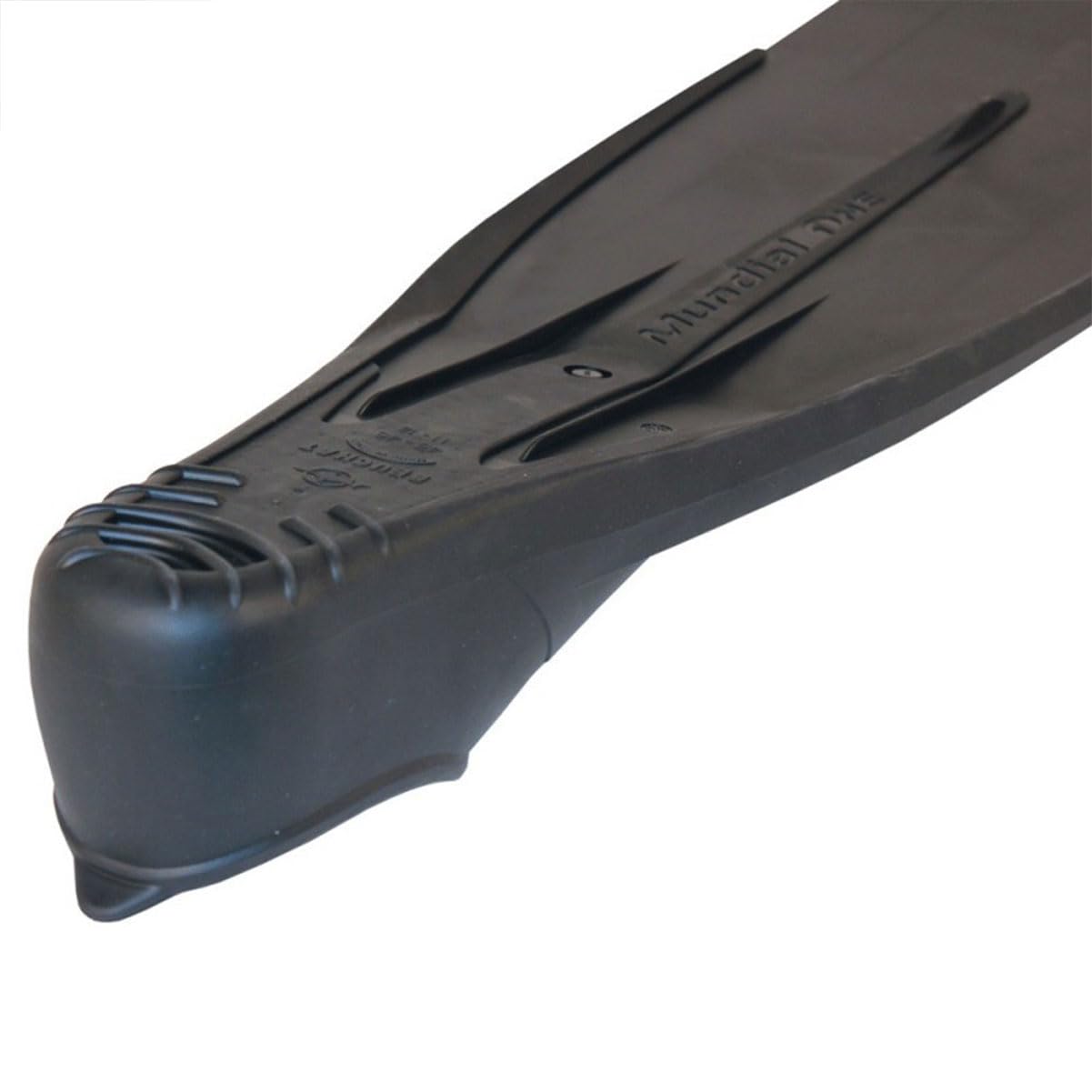 BEUCHAT Mundial One Diving Fins - Black TPE Unisex Scuba Fins for Adults | Perfect for Snorkeling, Spearfishing & Recreational Diving