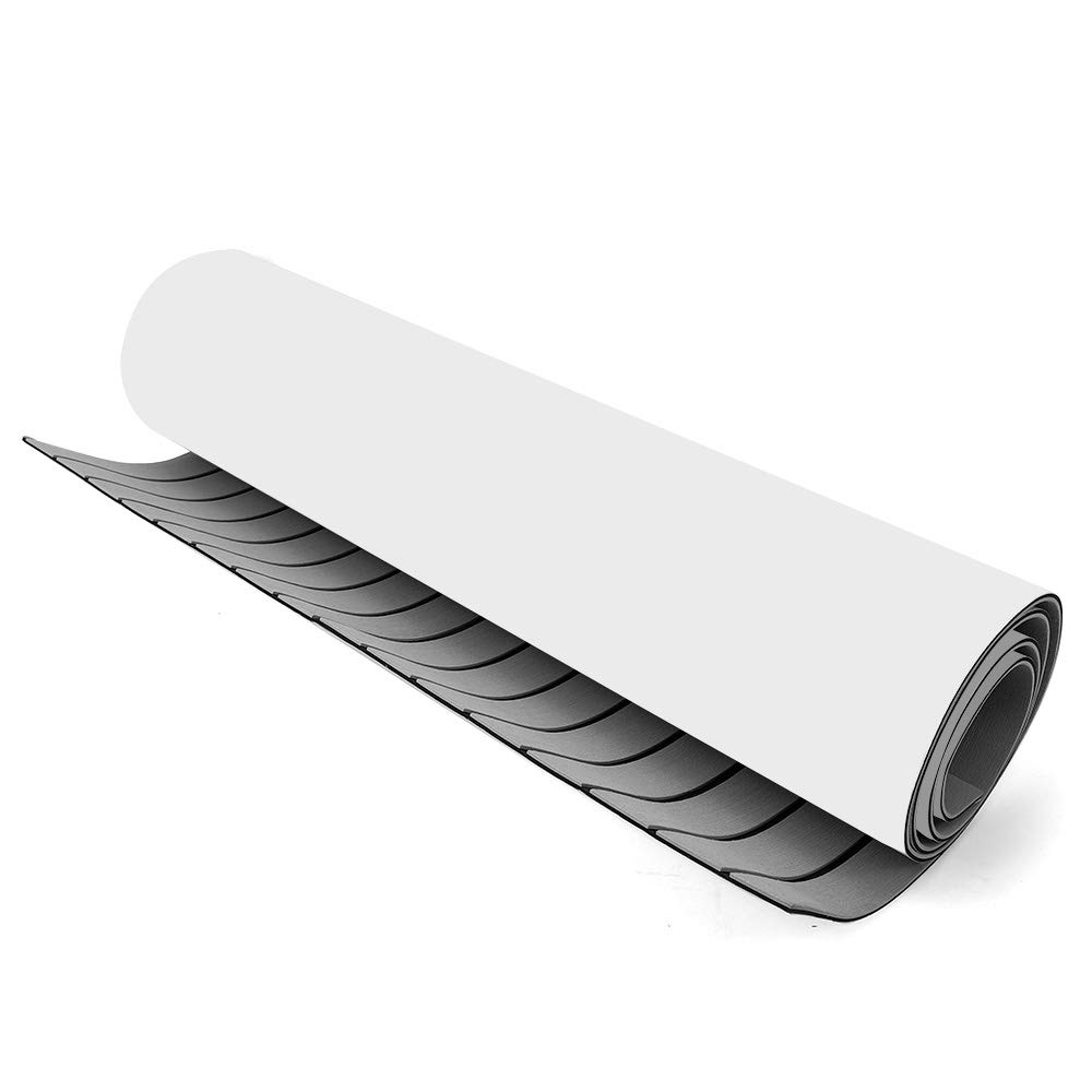 Non-Slip Self-Adhesive EVA Foam Boat Decking Sheet - Waterproof Faux Teak Marine Flooring for Yachts, RV, Boats | Perfect for Deck, Cockpit & Swim Platform Non-Skid Surface