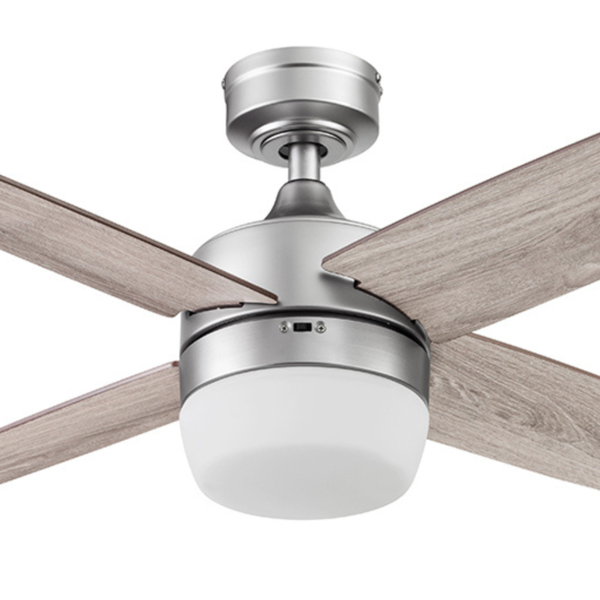44 Inch Brushed Nickel Ceiling Fan with Remote Control - Modern Cooling for Living Room, Bedroom & Office