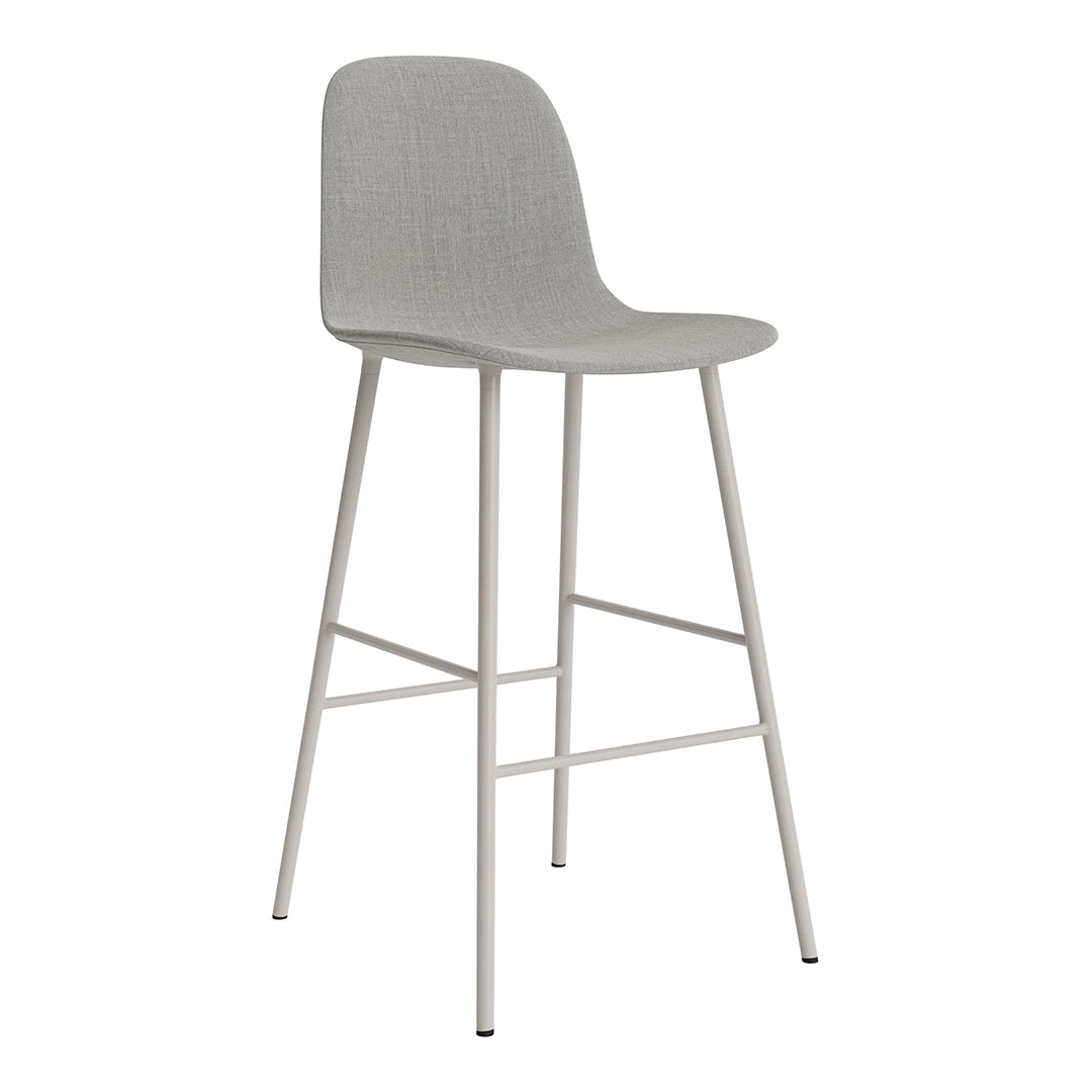 Modern Form Bar Chair - Fully Upholstered Counter Stool with Comfortable Seat - Perfect for Kitchen Islands, Breakfast Bars & Home Bars