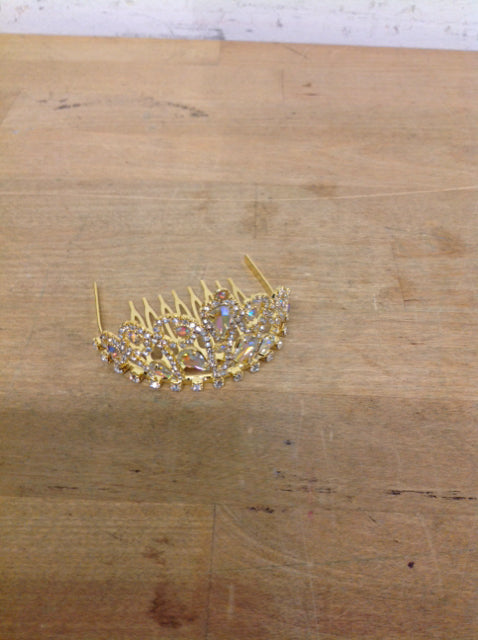 Elegant Gold Rhinestone Hair Comb for Women - Vintage Bridal Wedding Hair Accessories - Perfect for Prom, Parties & Special Occasions