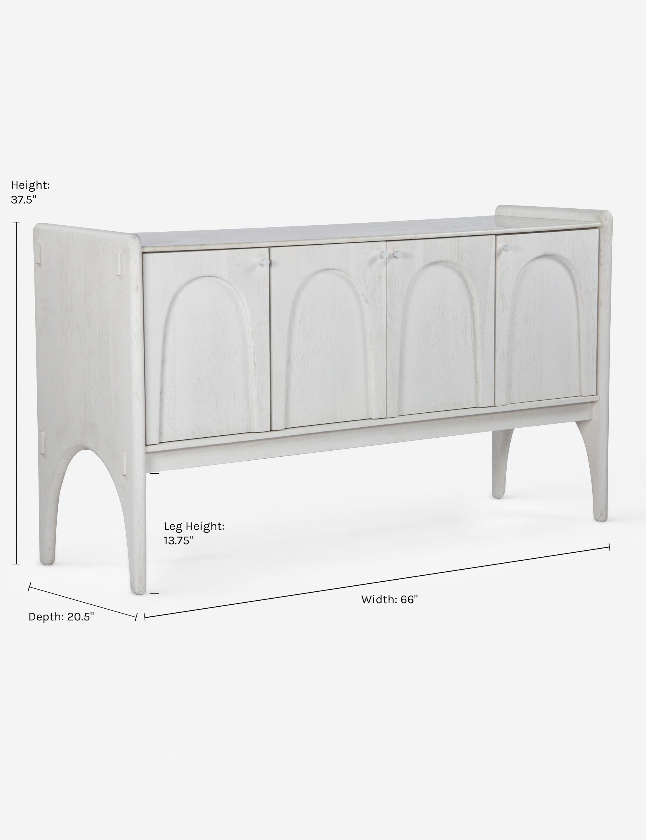 Ashford Sideboard - Elegant Buffet Cabinet for Dining Room, Living Room & Entryway Storage | Solid Wood Furniture for Home Decor