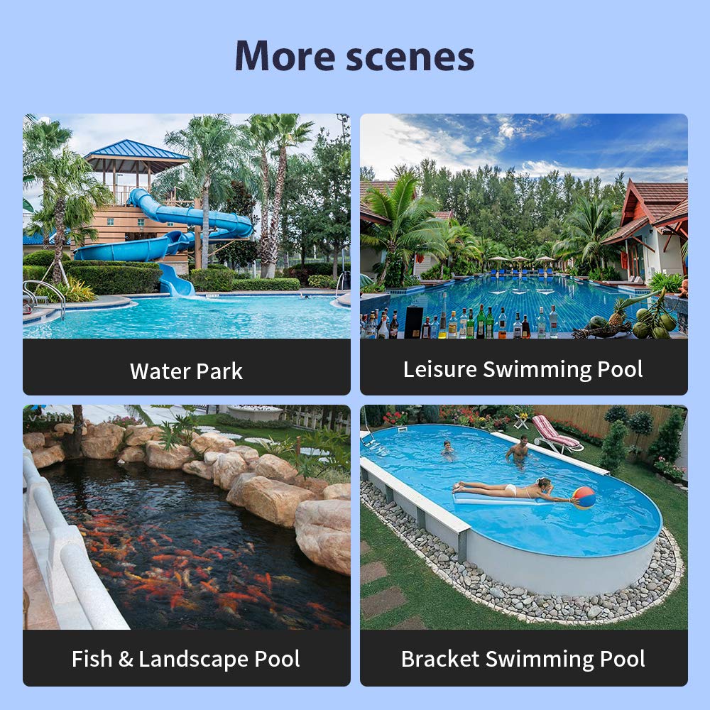 Anbull 1.5HP 1100W Swimming Pool Pump - High Efficiency, Low Noise Inground/Above Ground Pool Pump with 59
