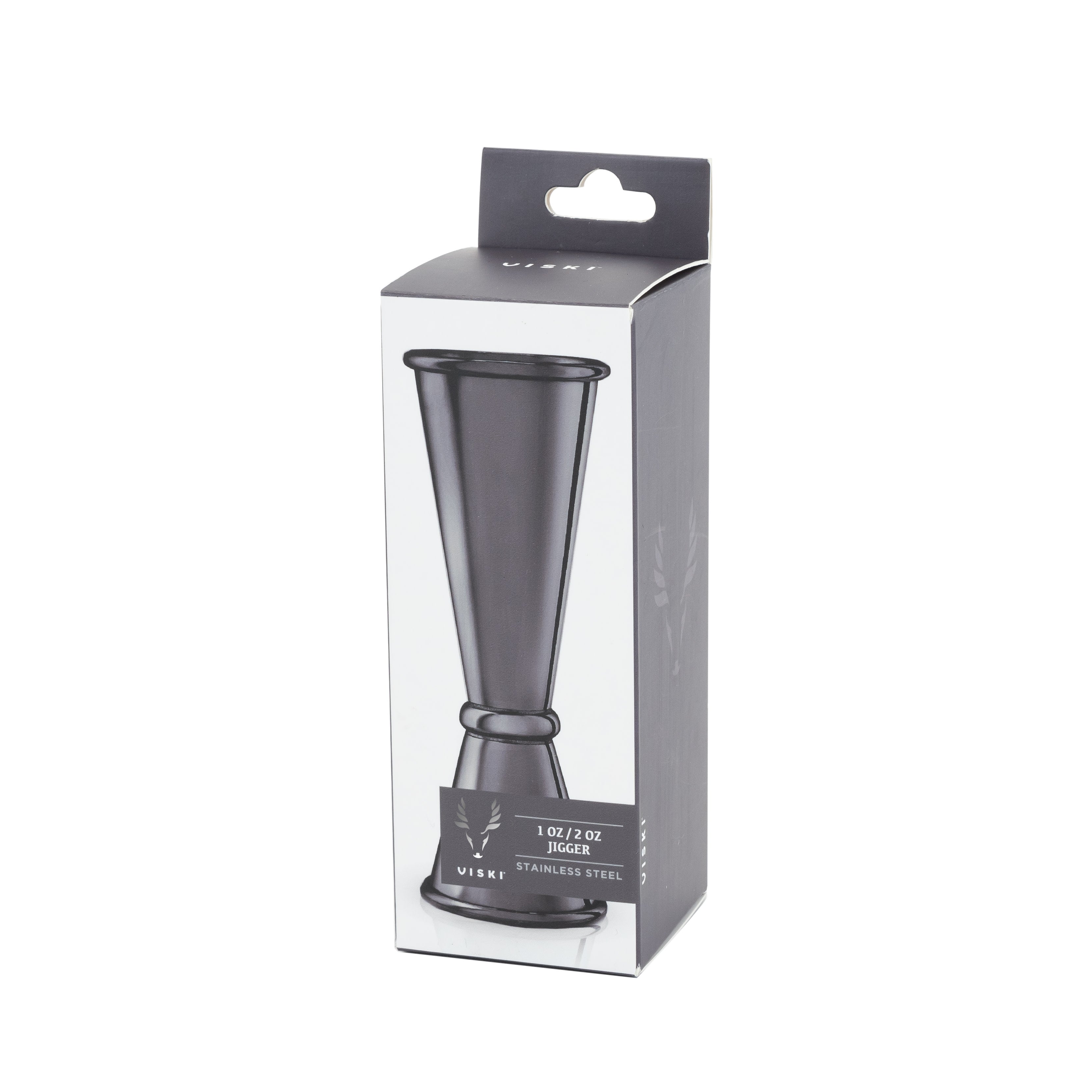 Warren Large Japanese Style Jigger - Premium Stainless Steel Bartender Measuring Cup for Cocktails, Mixology, and Home Bar Use - Perfect for Whiskey, Vodka, and Craft Cocktails
