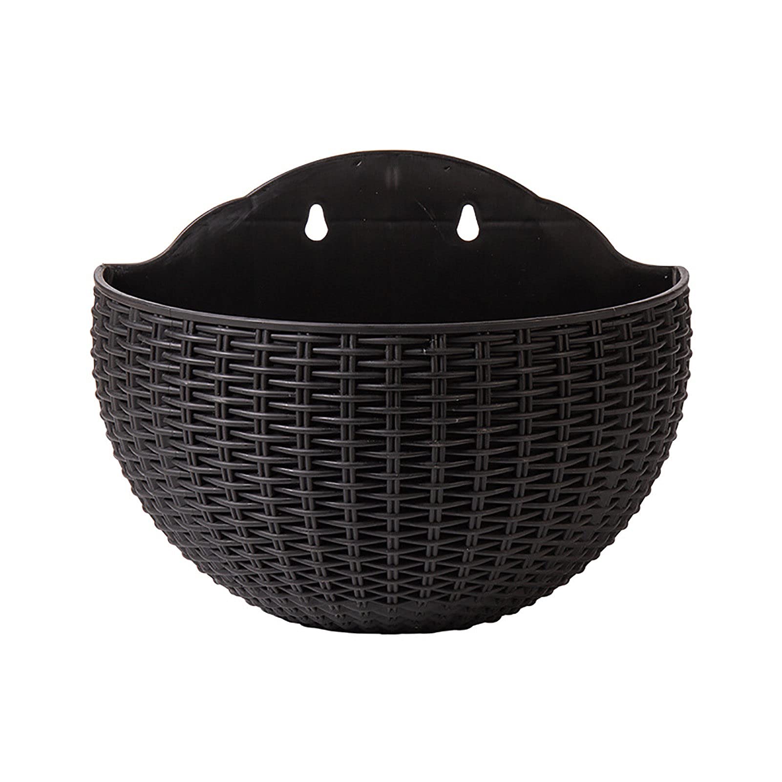 IKAXIYO Decorative Wall Hanging Flower Pot - Plastic Garden Planter Basket for Indoor/Outdoor Plants - Perfect for Balcony, Patio, and Vertical Garden Decor