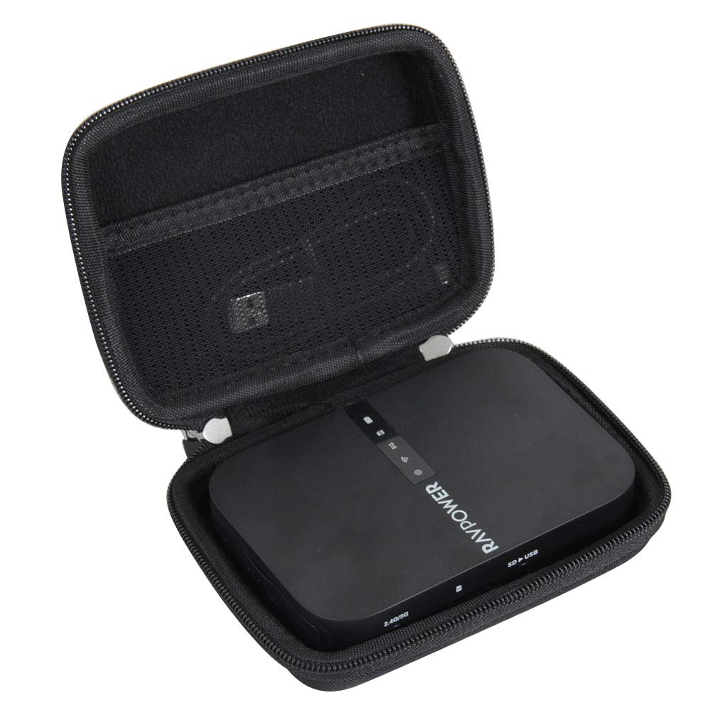 Hermitshell Hard Travel Case for NewQ Filehub AC750 Travel Router - Durable Protective Storage for Wireless Router, Perfect for Travel, Camping & Business Trips