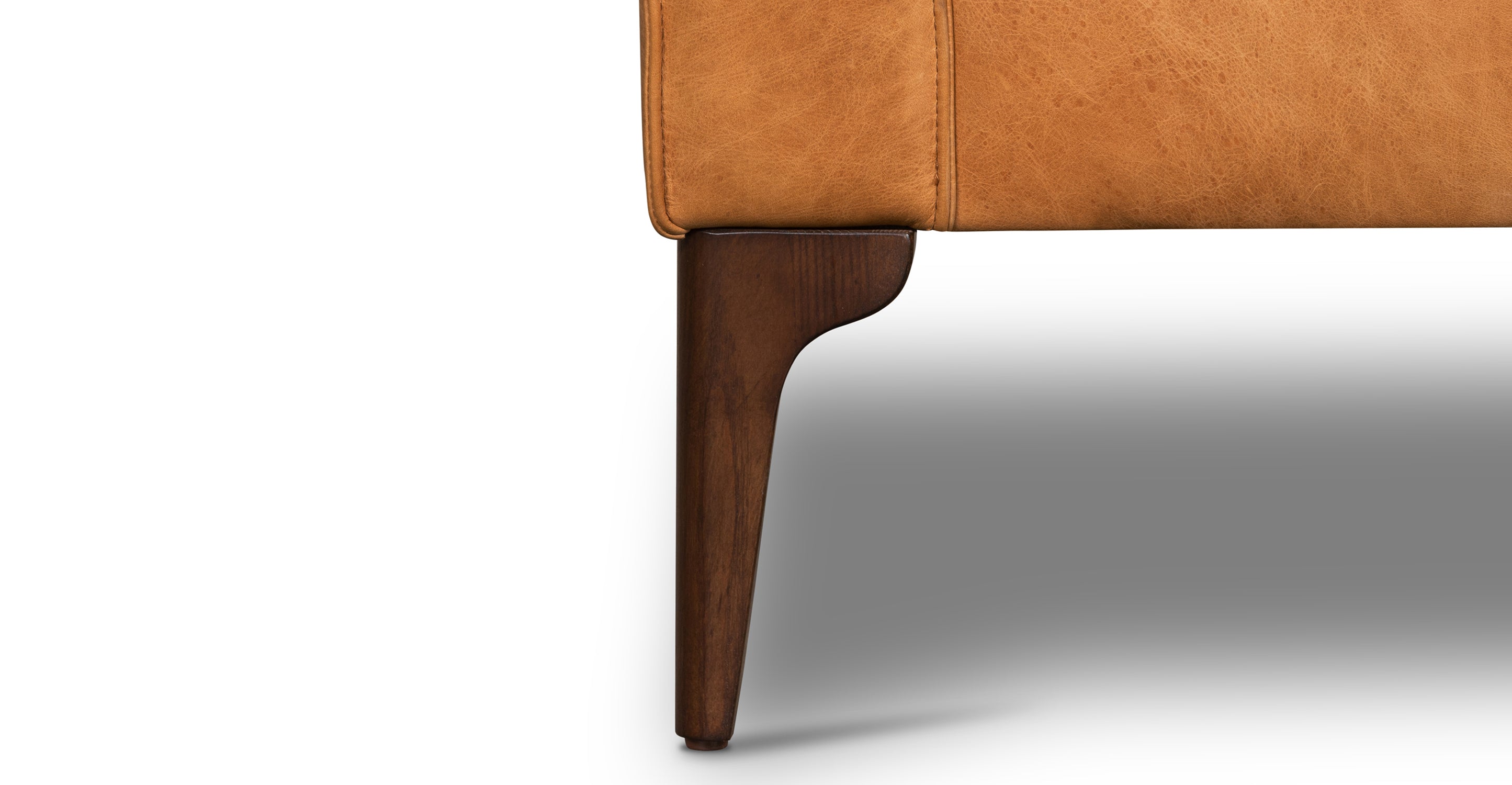Premium Mateo Genuine Leather Lounge Chair - Modern Comfort for Living Room, Office & Reading Nook - Handcrafted Recliner with Ergonomic Support