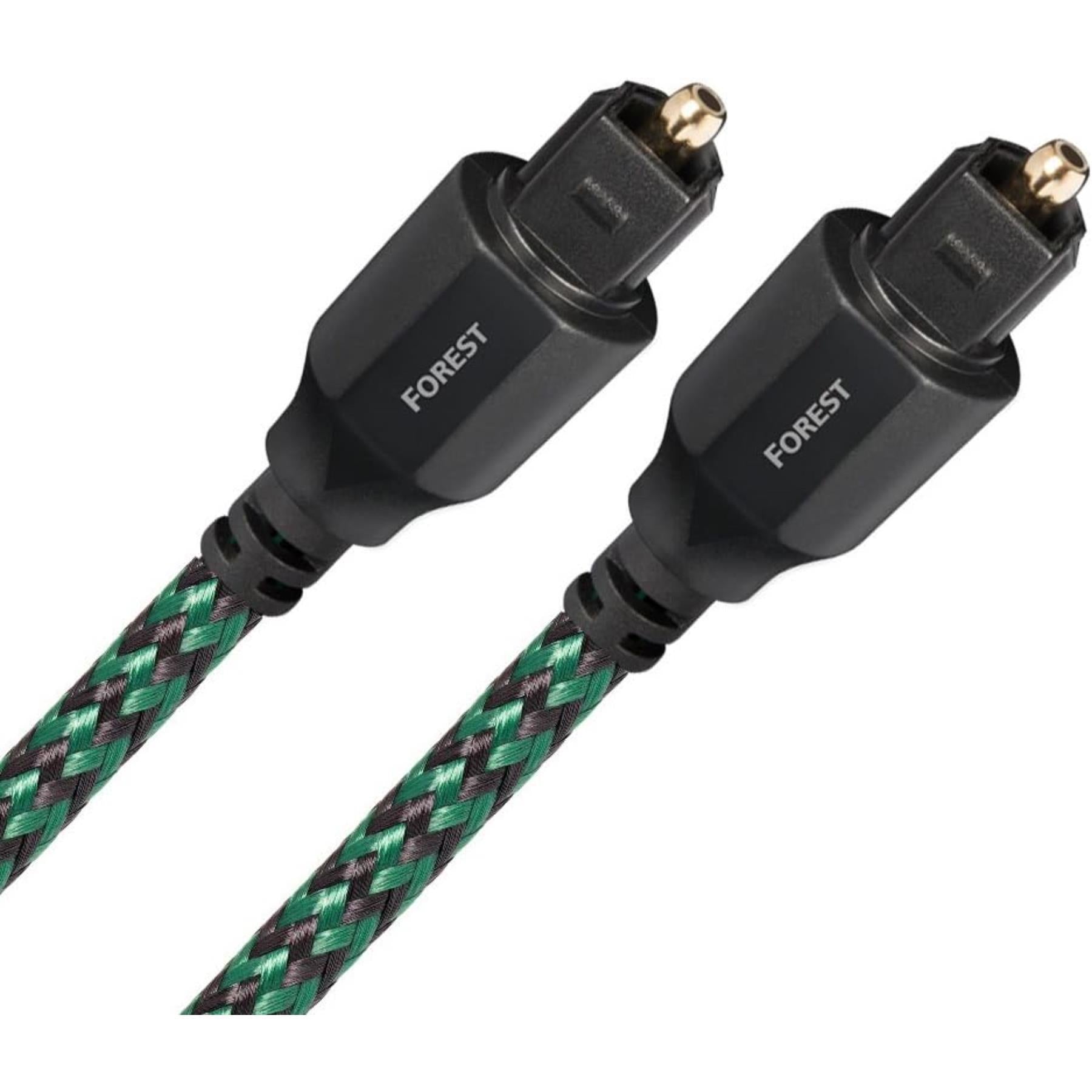 AudioQuest Forest OptiLink Optical Audio Cable - High-Speed Digital Fiber Optic Cable for Home Theater, Soundbar, TV & Gaming - 6ft Premium Toslink Cable with Gold-Plated Connectors for Crystal Clear Audio