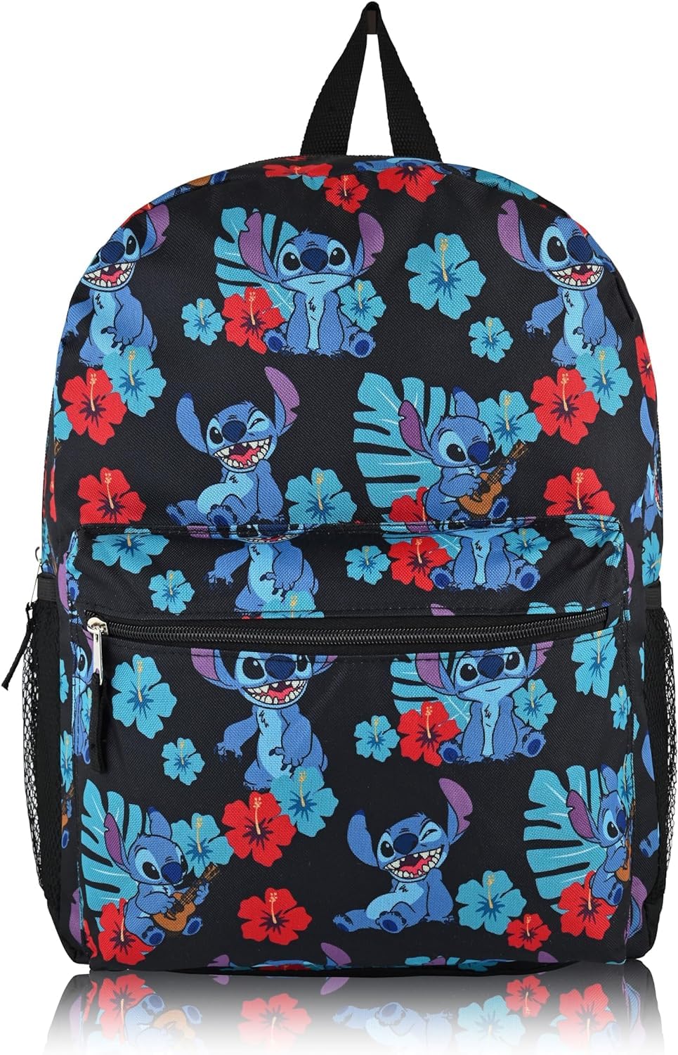 Disney Lilo and Stitch 16 Inch School Backpack Set - 3 Piece Bundle with Stitch School Bag, Stickers & More | Cute Back to School Supplies for Kids, Teens & College Students | Perfect for School, Travel & Everyday Use