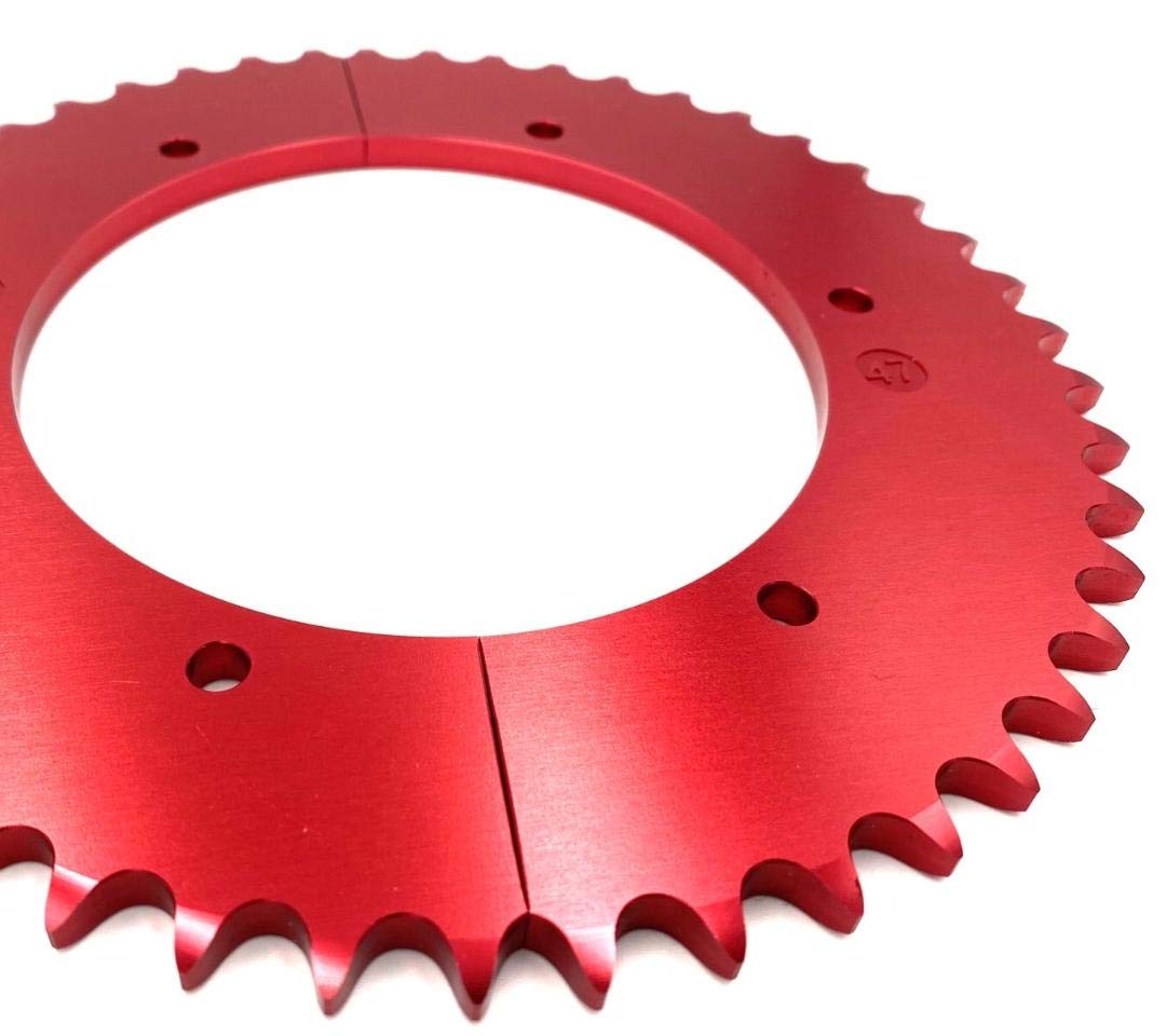 40 Chain Pitch Split Sprocket 46 Tooth for Go Karts, Mini Bikes - Perfect for Racing, Off-Roading & DIY Projects