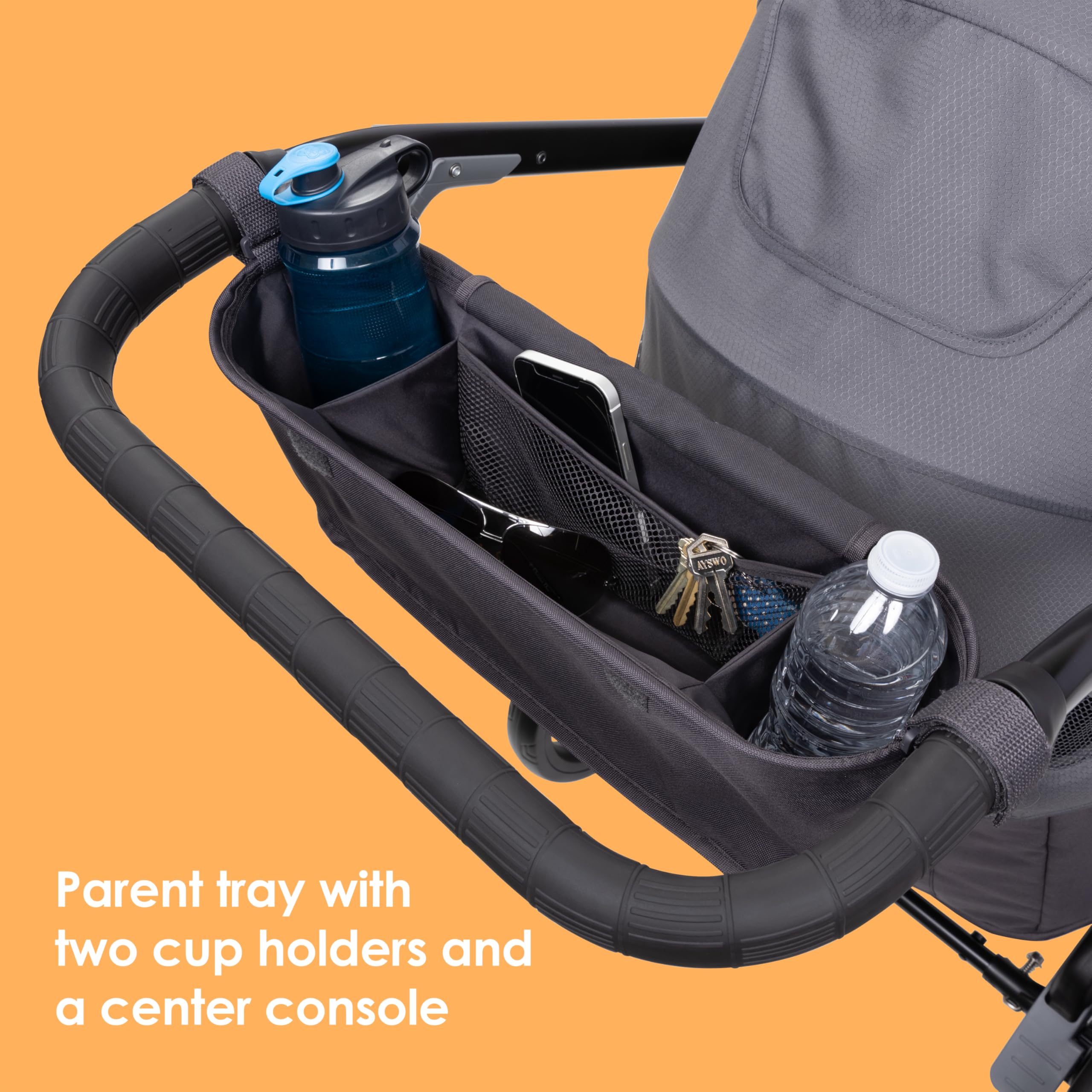 Baby Trend Navigator Plus 2-in-1 Stroller Wagon - Lightweight Convertible Stroller & Wagon Combo for Toddlers & Kids (Dash Midnight) | Perfect for Park Outings, Beach Trips & Family Adventures