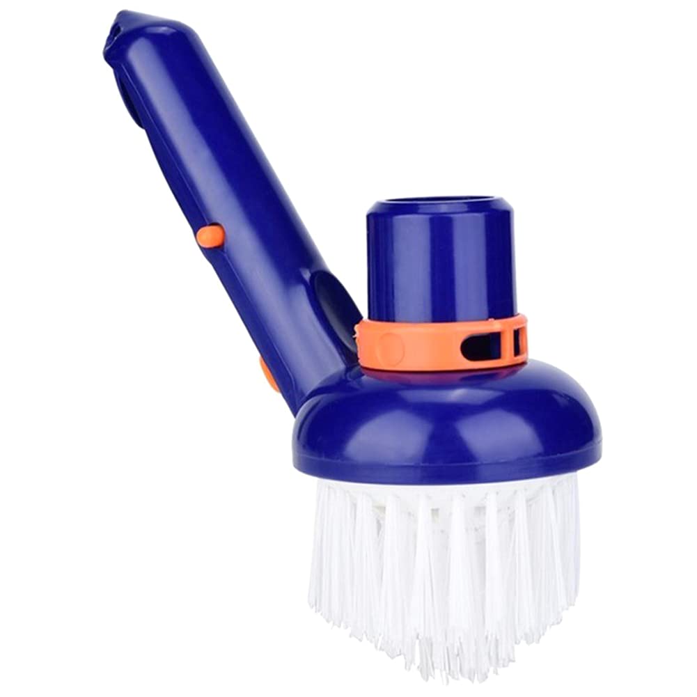 Premium Nylon Bristle Corner Vacuum Brush for Pools & Spas – Heavy Duty Swimming Pool Corner Cleaning Brush for Above Ground & Inground Pools, Hot Tubs – Ideal for Stairs, Tight Spaces & Hard-to-Reach Areas