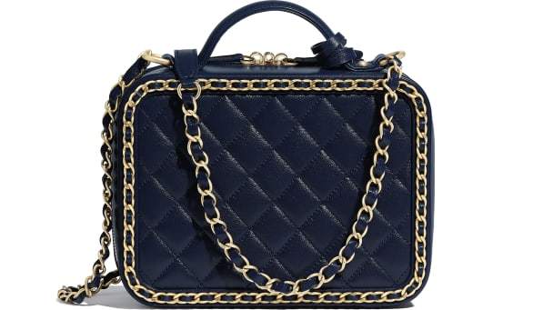 Chanel White Vanity Case Handbag - Luxury Designer Crossbody Bag for Women, Perfect for Parties & Evening Events
