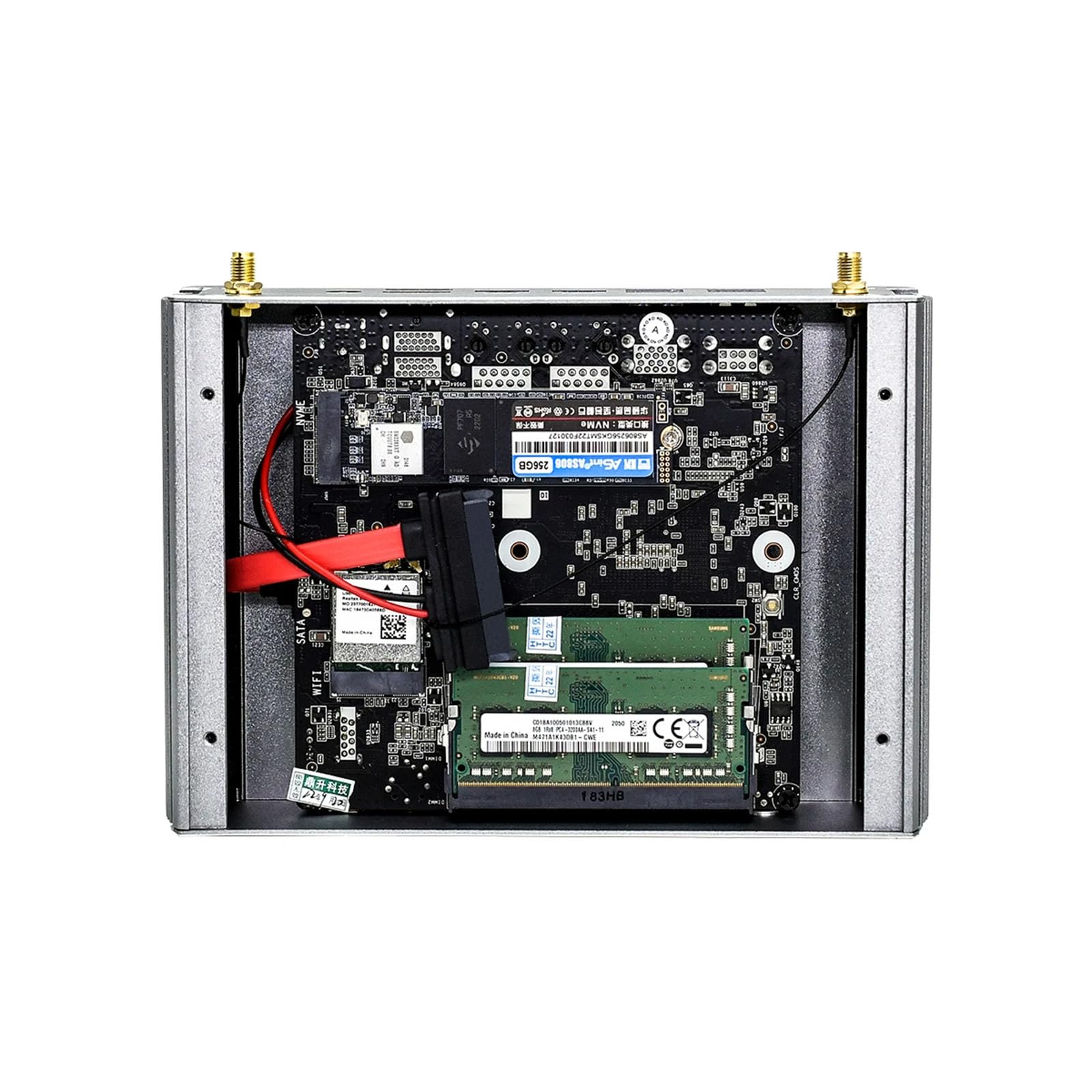 Tuofudun Mini PC Fanless Ryzen 3 4300U Barebone Desktop Computer - 4K Dual HD, Windows 11/10, WiFi6, BT5.2 - Perfect for HTPC, Gaming & Office Work