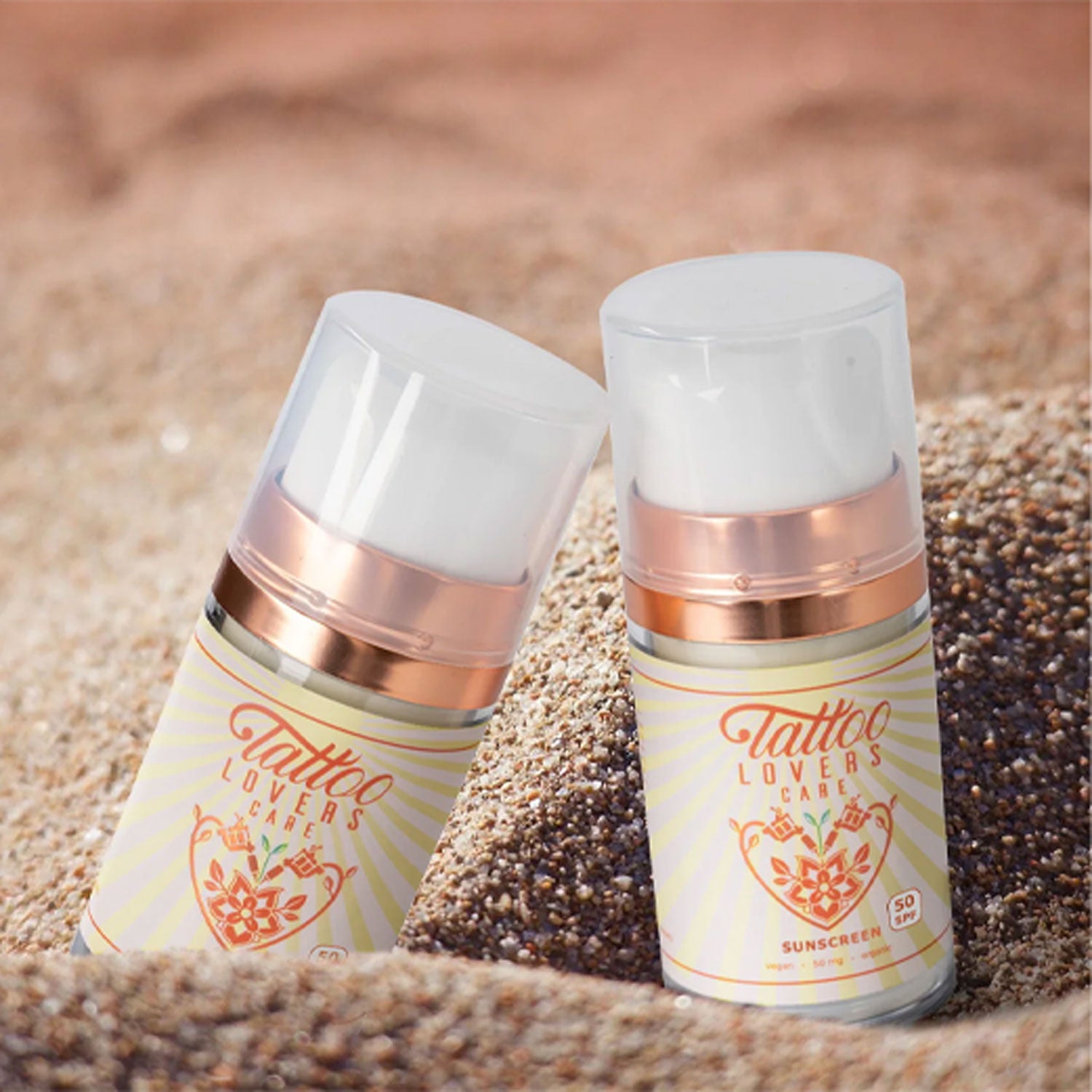 TLC Tattoo Sunscreen Cream SPF50+ PA+++ - Waterproof Broad Spectrum UV Protection for Tattooed Skin - Perfect for Outdoor Activities, Swimming & Beach Days