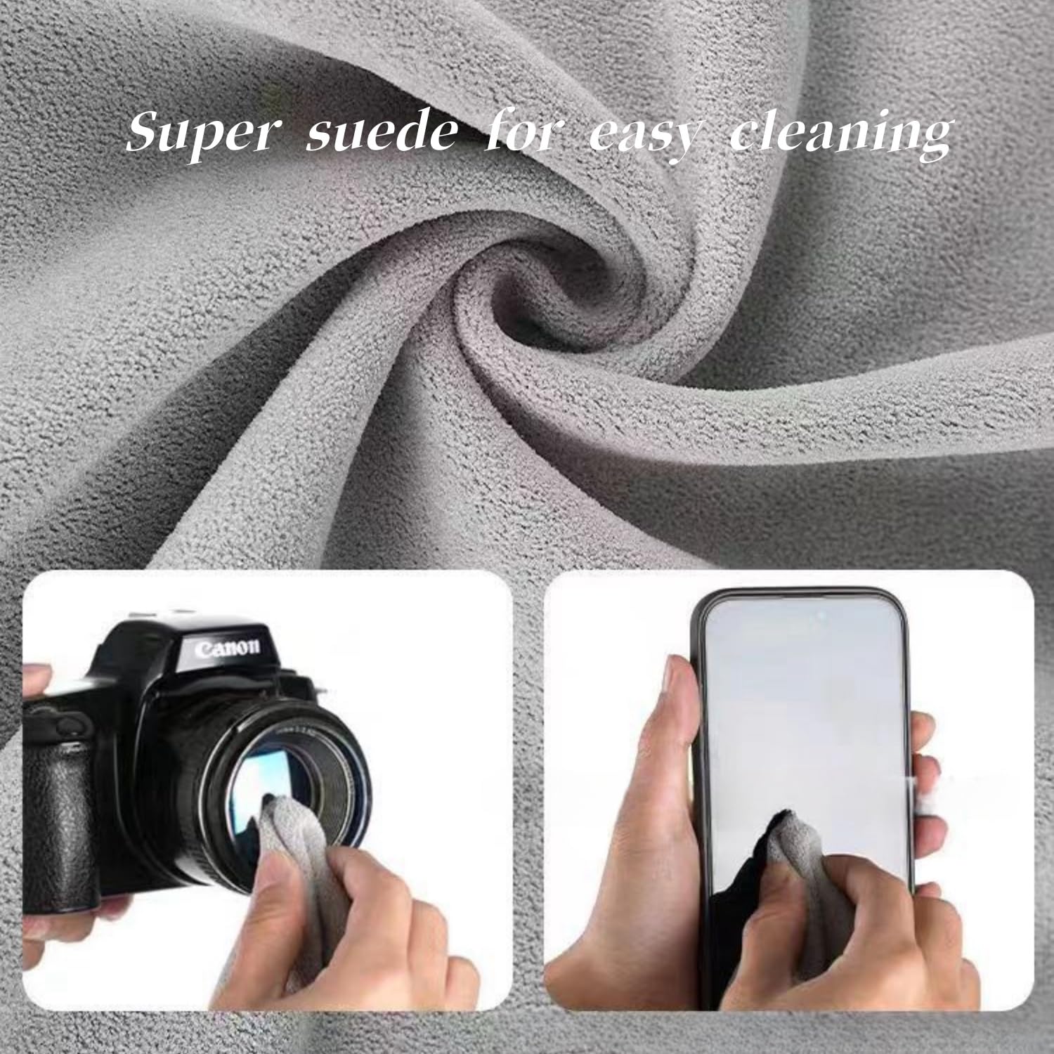 Magic Fabric Protective Camera Wrap Cloth - 17.7x17.7 Inch Camera Gear Storage Cover - Soft Padded Lining for DSLR, Mirrorless & Lens Protection - Perfect for Camera Bags, Cases & Travel Accessories (Use for Safely Storing & Transporting Photography Equipment)