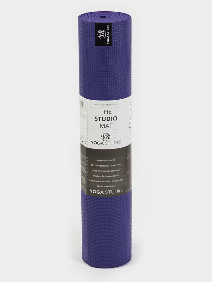 Premium Non-Slip 6mm Thick Yoga Mat for Hot Yoga & Home Workouts - Eco-Friendly TPE Exercise Mat with Carrying Strap - Ideal for Pilates, Gym & Studio Practice