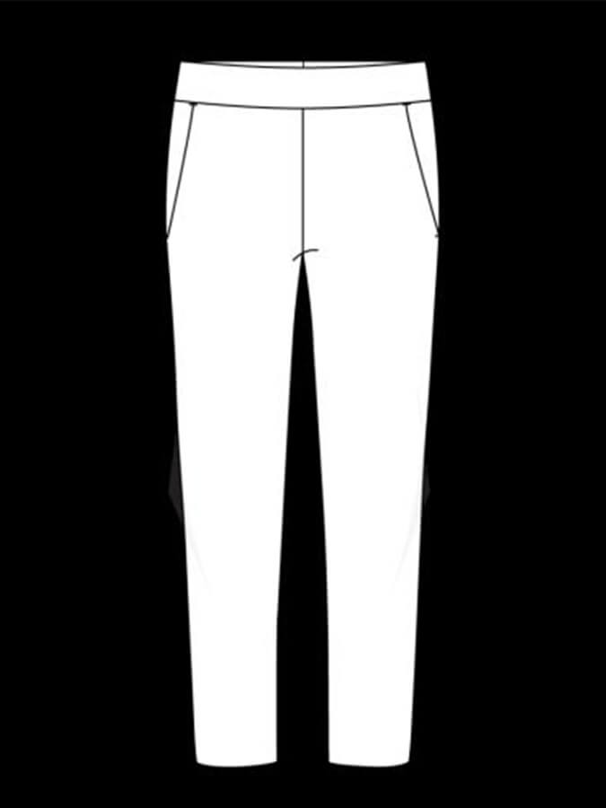 Tavi Cozy Ankle Women's Pants - Soft Stretchy Casual Lounge Pants for Women in White | Perfect for Home, Yoga & Relaxation