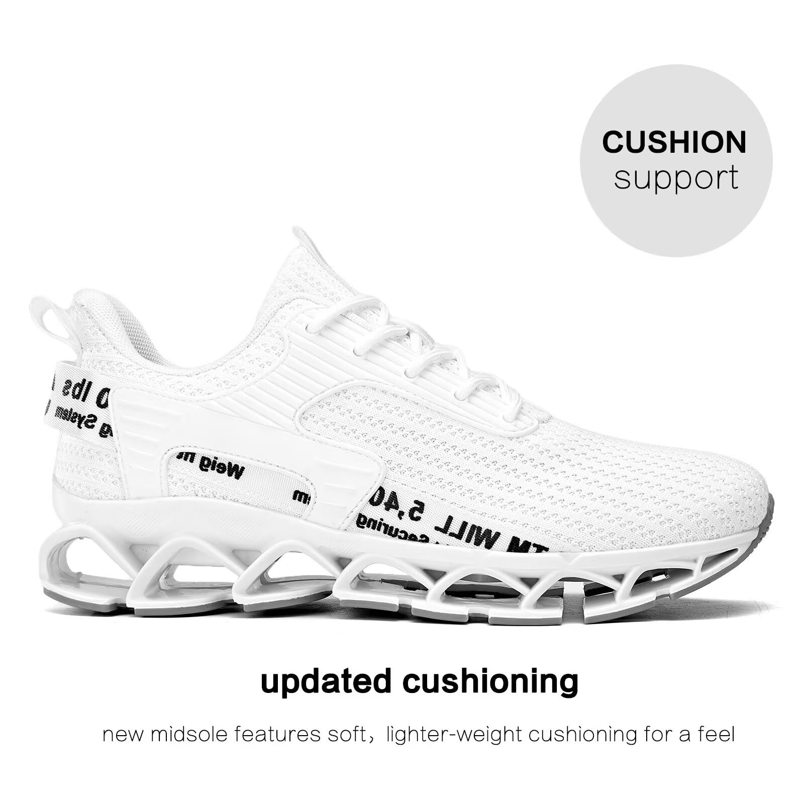 Vooncosir Men's Breathable Mesh Running Shoes - Lightweight Non-Slip Athletic Sneakers for Walking, Jogging & Gym Workouts | Comfortable Casual Sports Shoes for Men