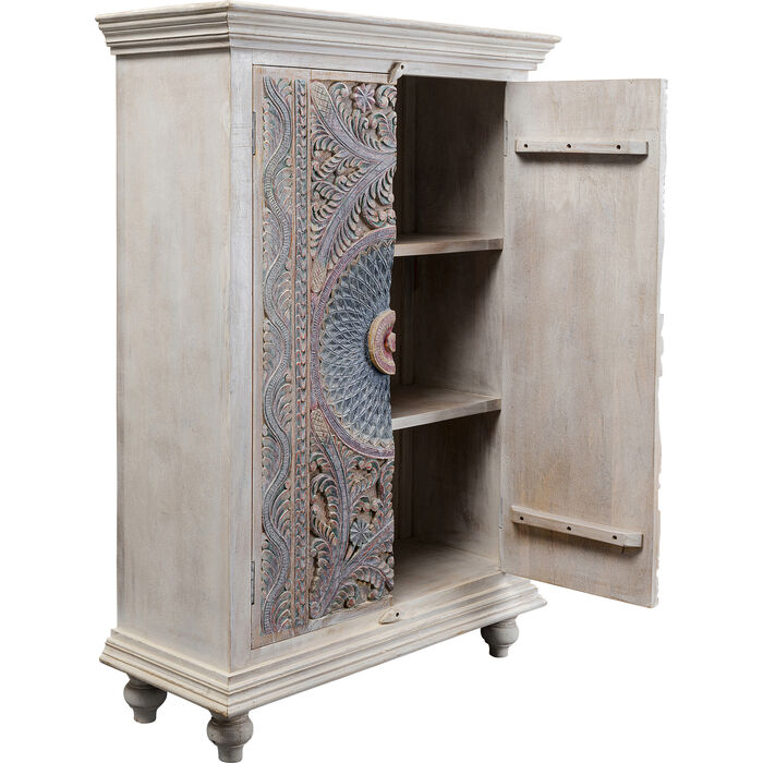 95x140cm Goa Cabinet - Modern Storage Cabinet for Living Room, Bedroom & Office - Durable Wooden Cabinet with Adjustable Shelves