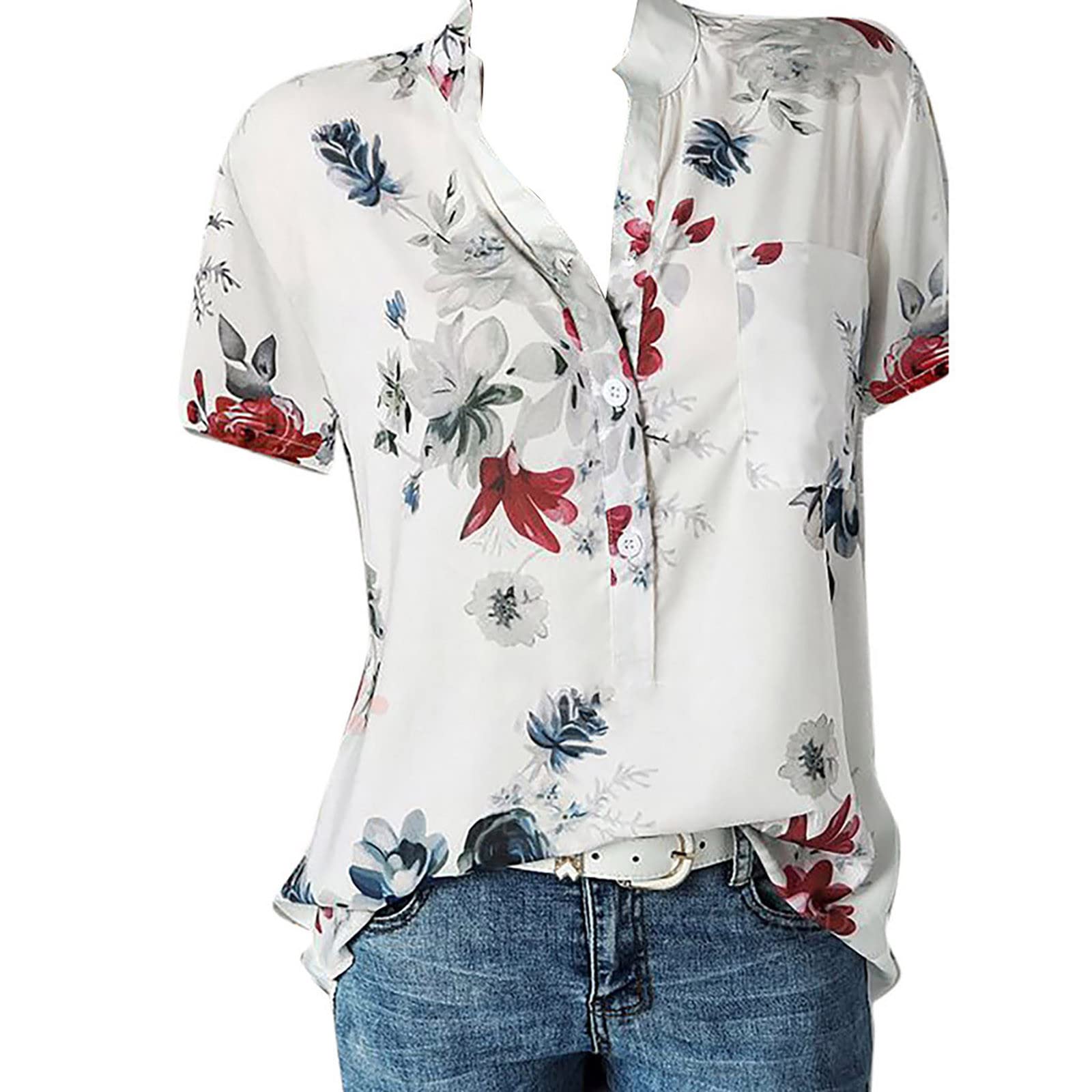 BAGELISE Women's Plus Size Cold Shoulder Tunic Top - Summer Blouse for Work & Casual Wear | Flowy T-Shirt with Off-Shoulder Design | Perfect for Office, Date Night & Summer Outings