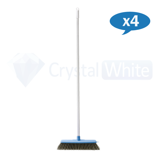 Oates Classic Plus Ultimate Indoor Broom with Handle - Heavy Duty Sweeping Tool for Hardwood Floors & Tile - Perfect for Kitchen, Living Room & Garage Cleaning