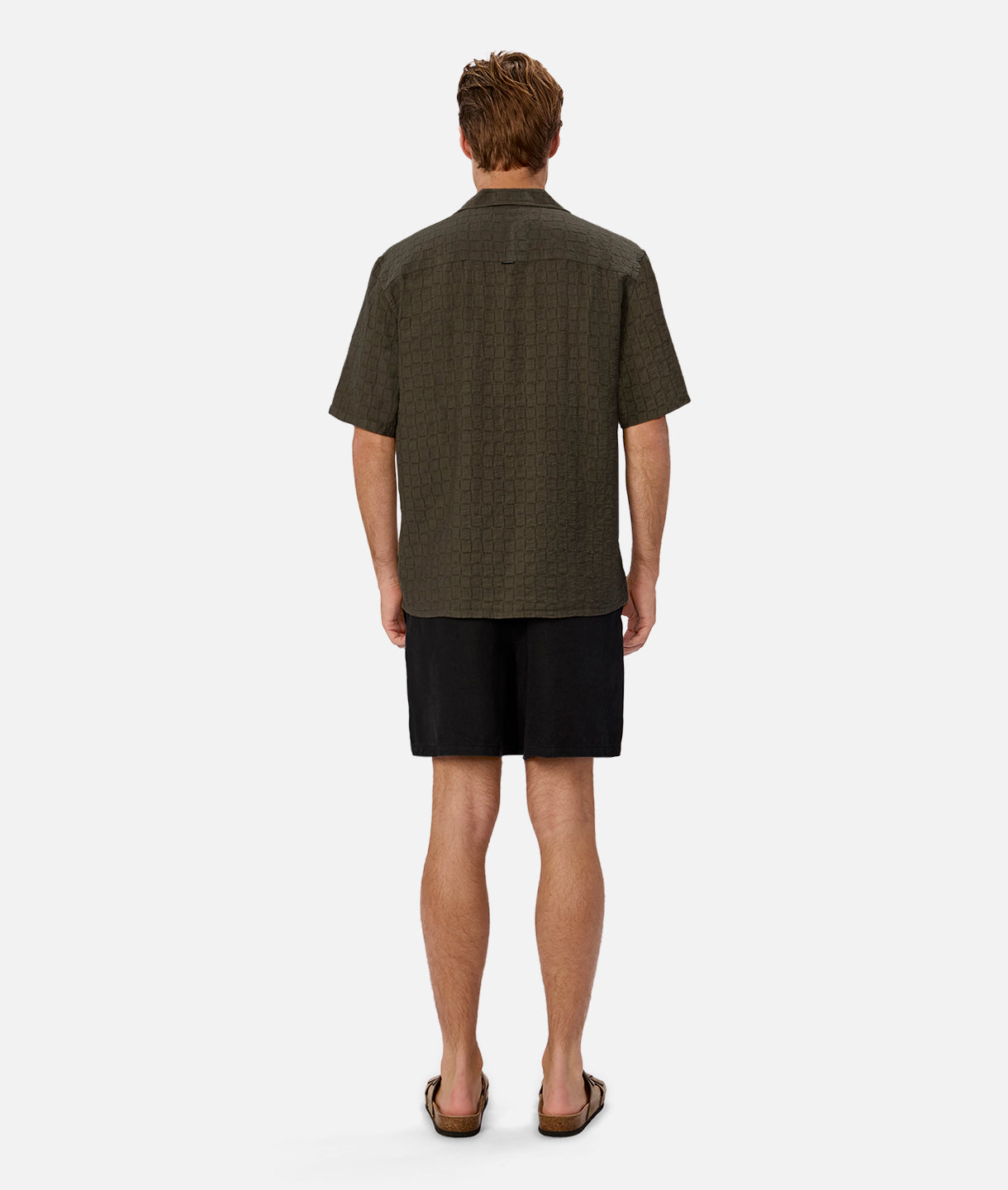 Ortigia Short Sleeve Shirt for Men - Breathable Jungle Print Casual Shirt for Summer Outdoor Adventures, Travel & Tropical Vacations