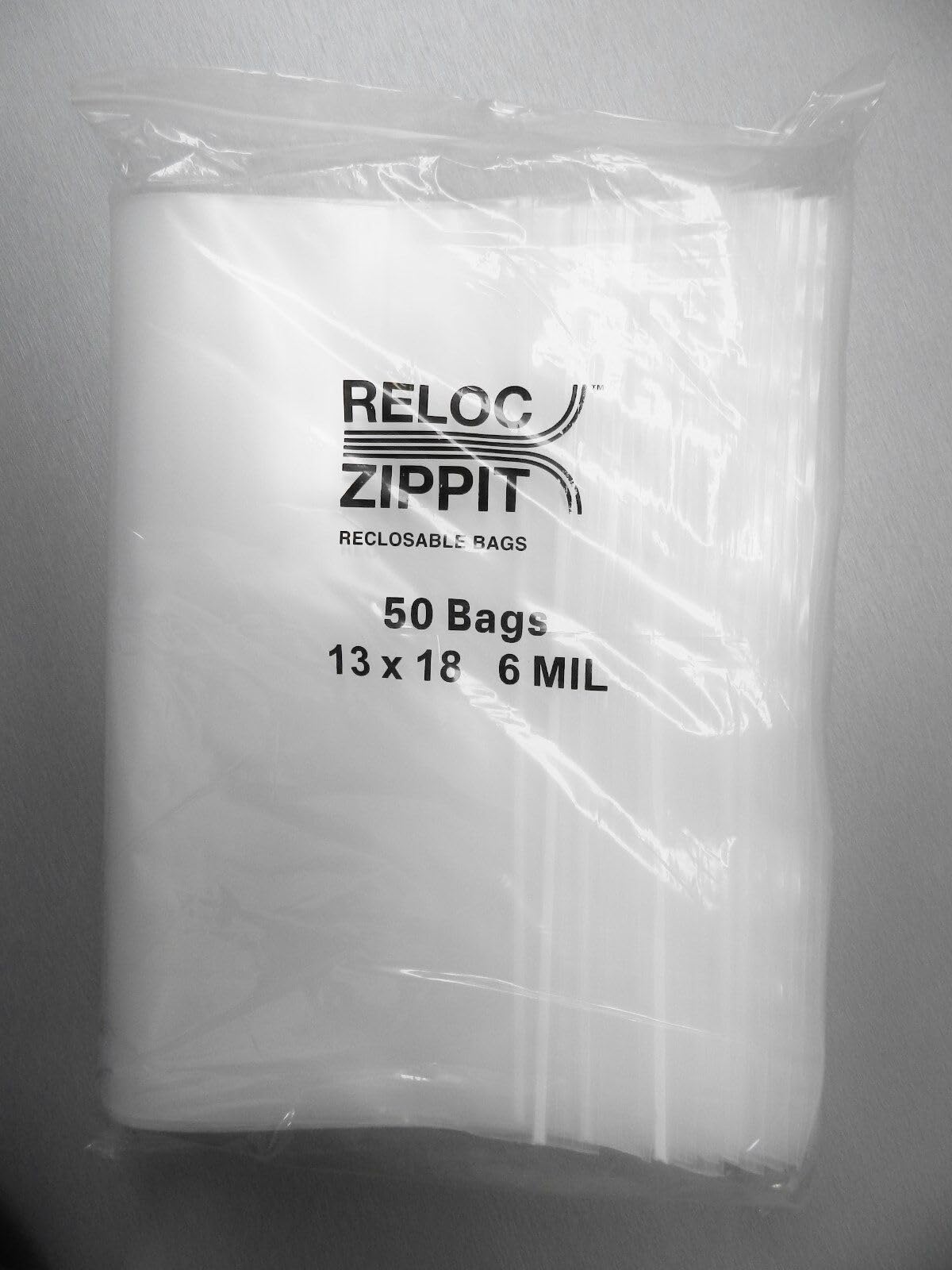 50 Heavy Duty 6 Mil Clear Reclosable Plastic Bags 13