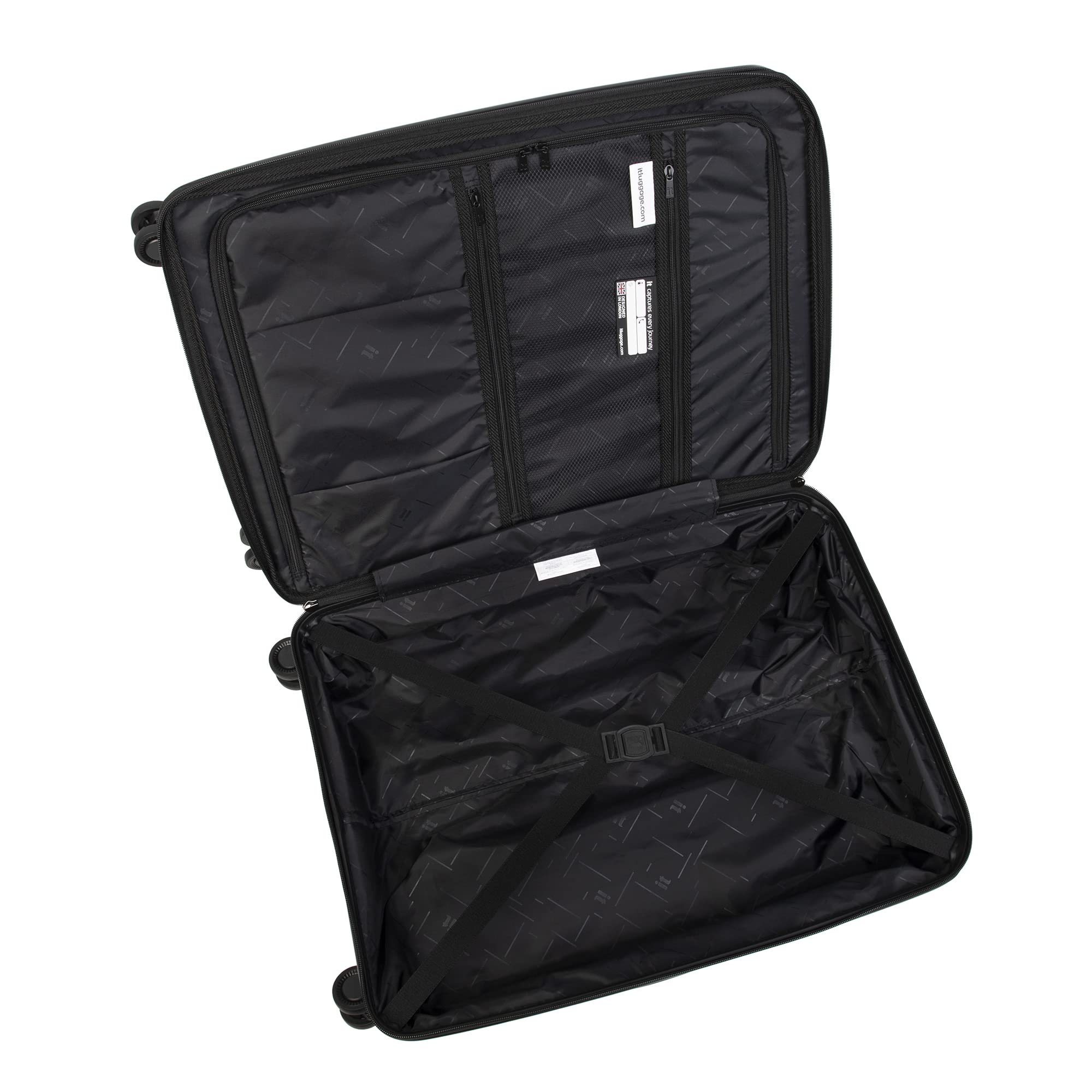 it luggage Momentous 3 Piece Hardside Spinner Suitcase Set with 8 Wheels & Expandable Design - Tibet Lan Color | Perfect for Business Travel, Family Vacations & International Trips