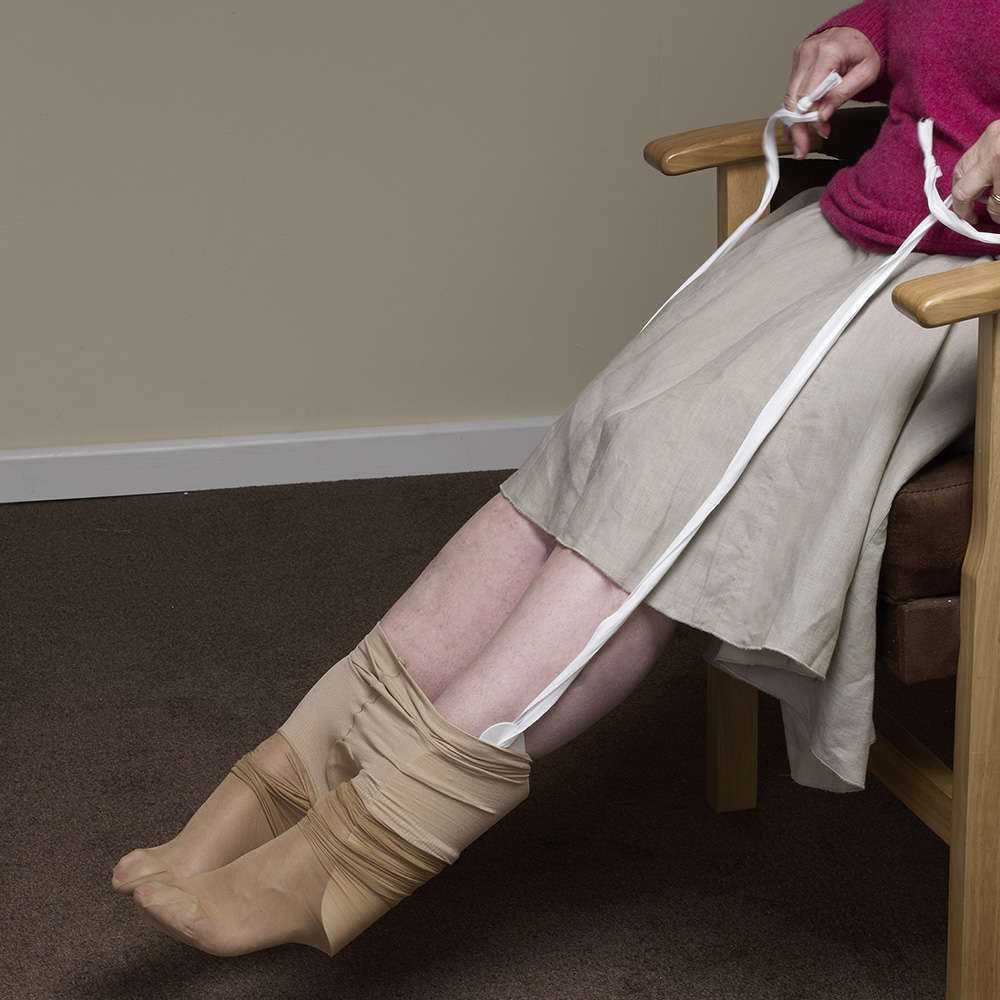 NRS Healthcare Sock Aid for Compression Stockings - Easy-to-Use Dressing Tool for Seniors & Arthritis Patients - Perfect for Daily Use, Post-Surgery Recovery & Mobility Assistance