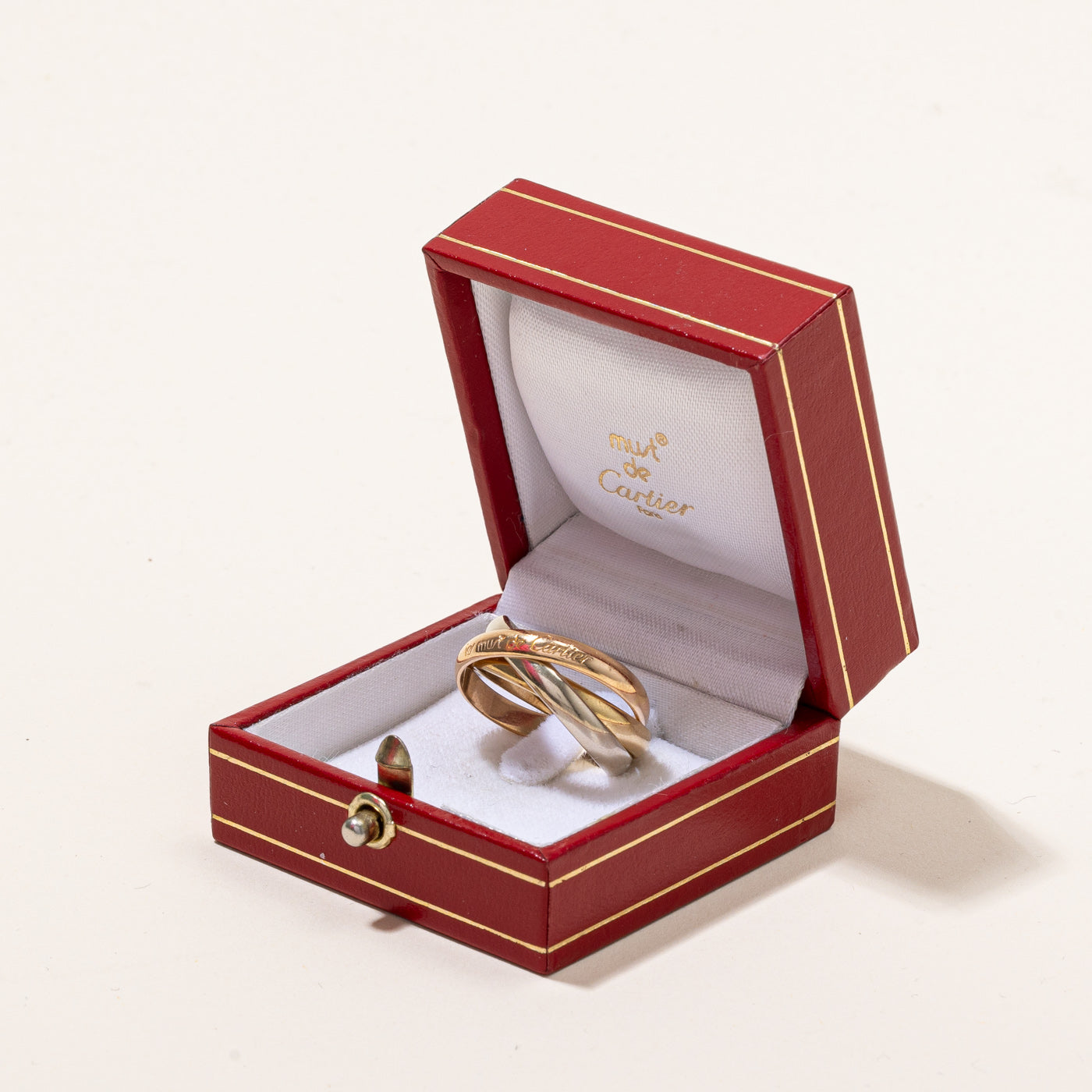 Vintage Cartier Les Must de Cartier Ring - Size 8 | Authentic Luxury Jewelry for Women | Perfect for Weddings, Anniversaries & Special Occasions