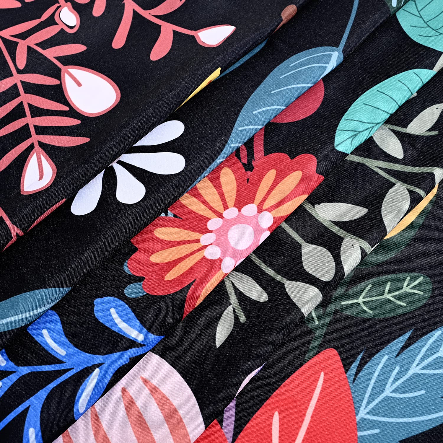 LIVILAN Black Floral Shower Curtain - Waterproof Bathroom Decor with 12 Hooks, 72x72 Inches - Boho Chic Flower Design for Modern Bathrooms, Perfect for Home Spa & Relaxation