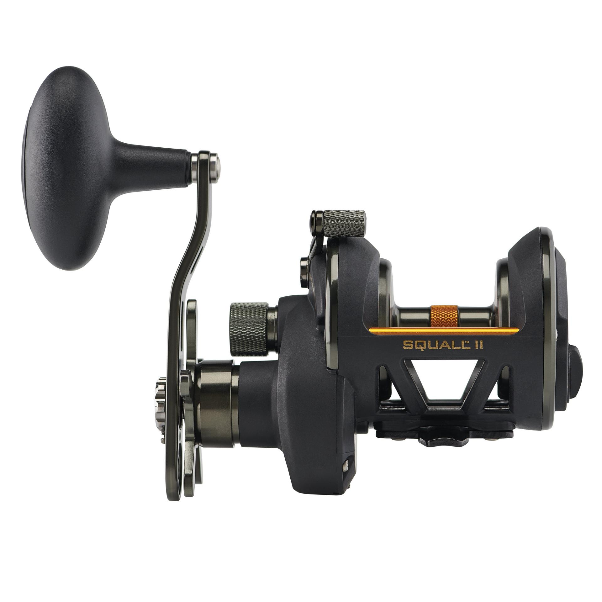 Squall® II Star Drag Conventional Fishing Reel - Saltwater & Freshwater Spinning Reel for Surf Casting, Boat Fishing & Offshore Angling