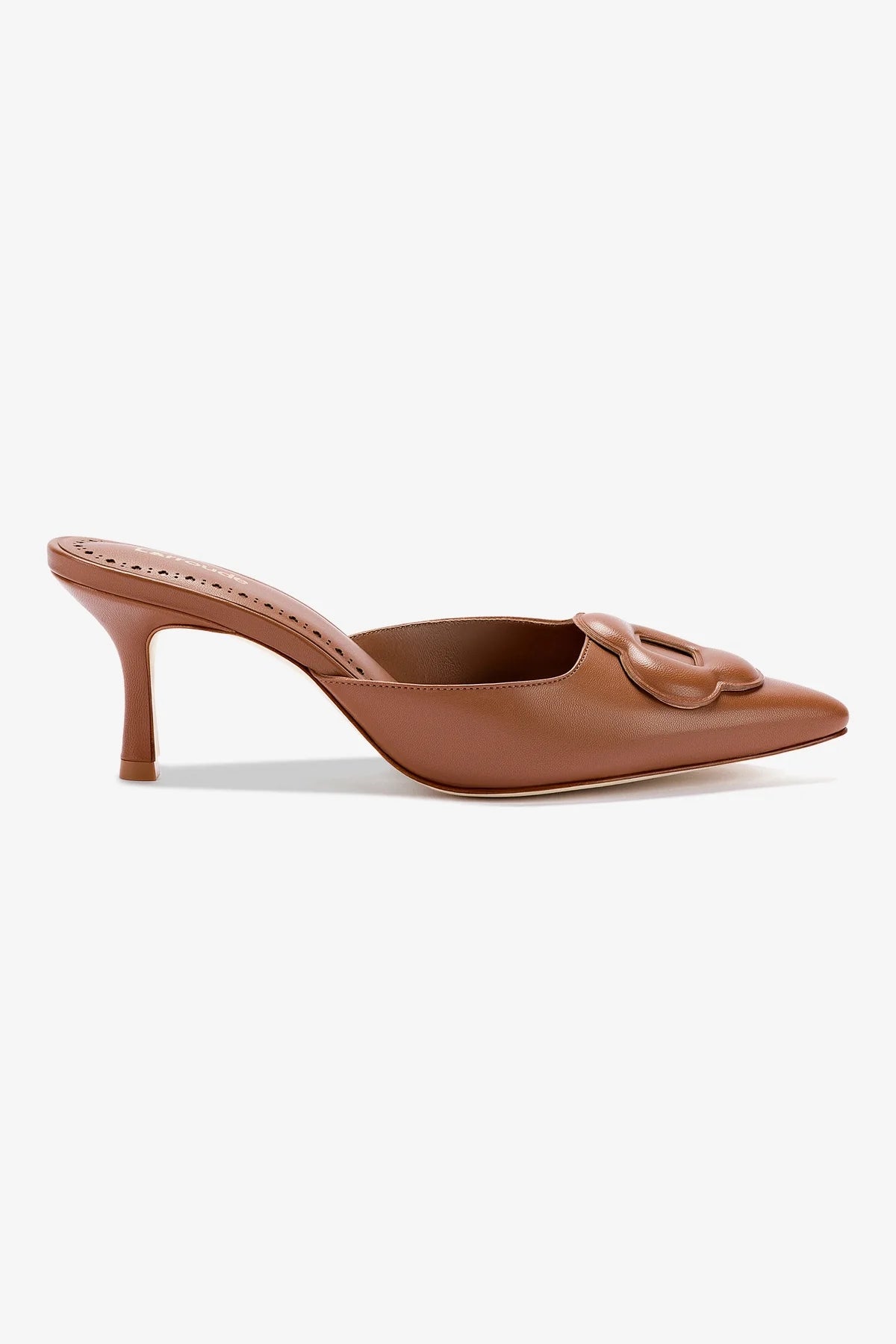 Flora Pump Women's Shoes in Caramel Leather - Comfortable Heels for Work, Office & Special Occasions
