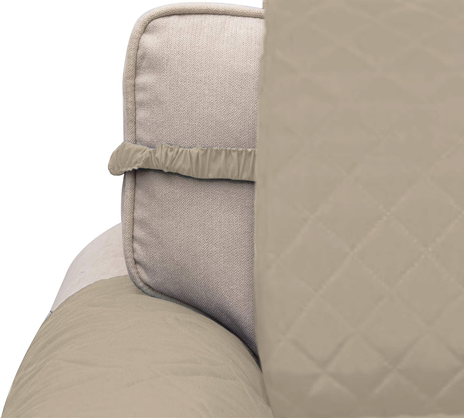 Reversible Water Resistant Sofa Slipcover with Elastic Straps - Stretchable Couch Cover Furniture Protector for Pets, Kids & Children | Perfect for Living Room, Family Room & Pet-Friendly Homes