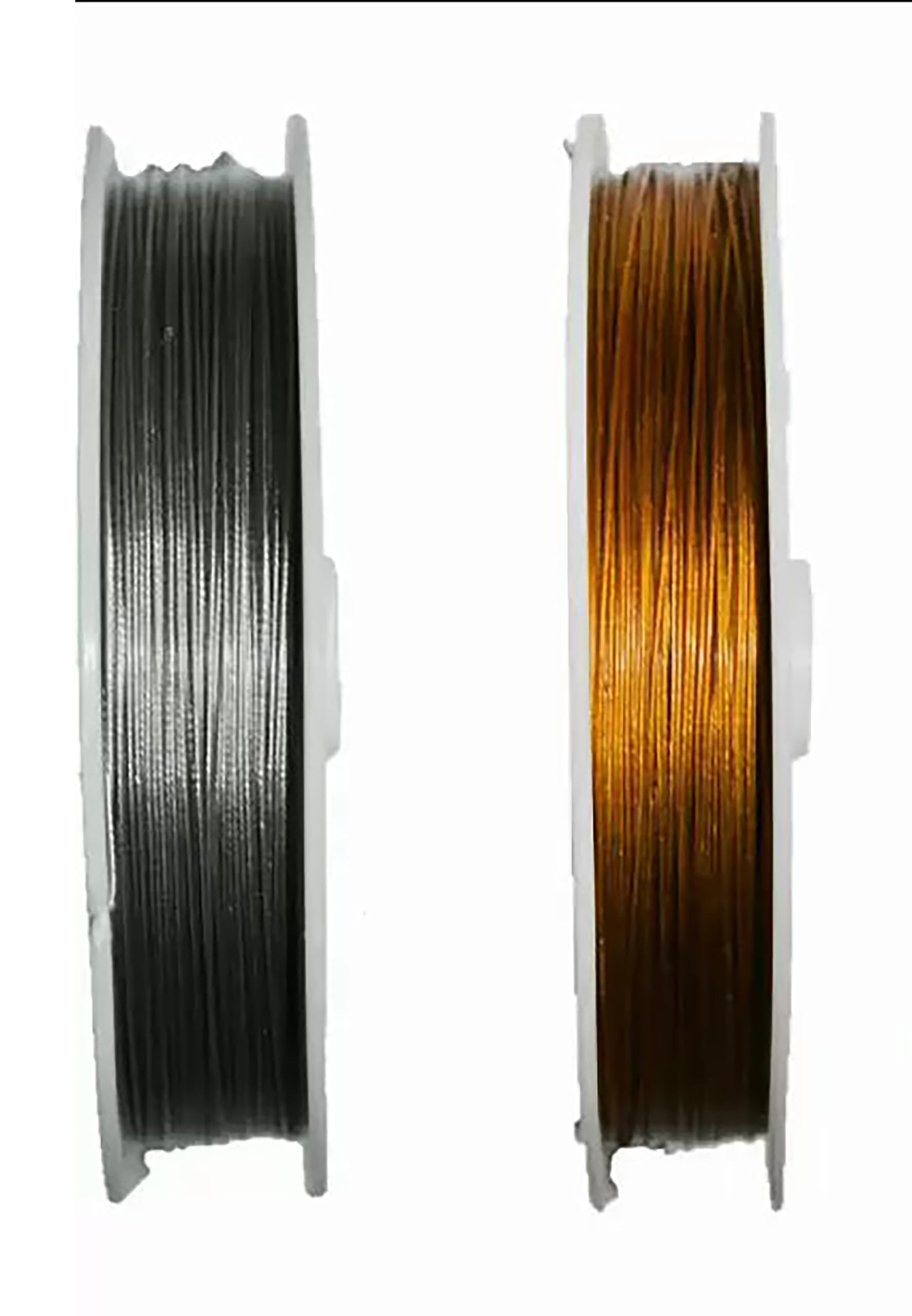 BestUBuy Jewelry Making Gear Wire & Gear Lock - Silver & Gold for DIY Bracelets, Necklaces & Craft Projects