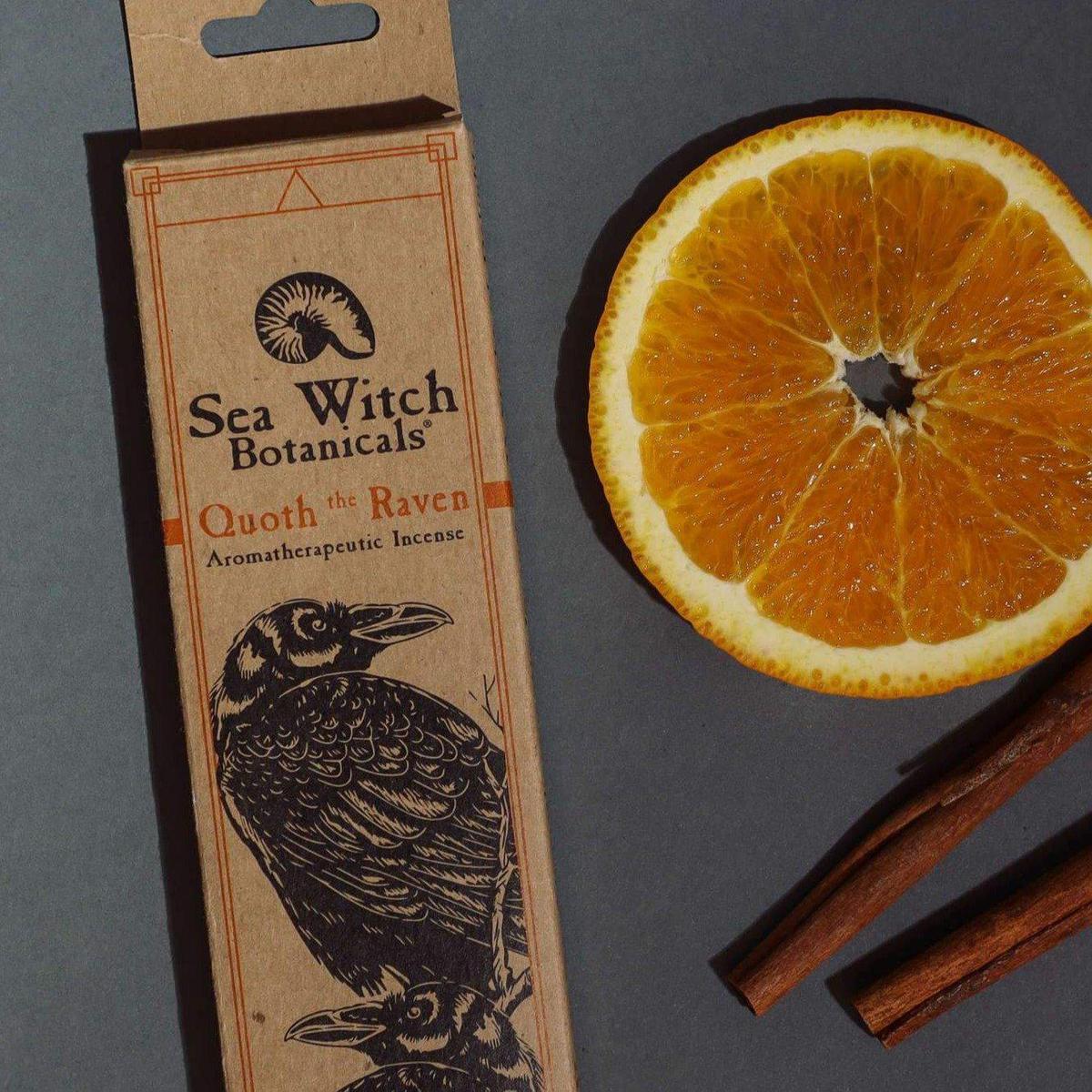 Quoth the Raven Scented Incense Sticks - Gothic Home Fragrance for Meditation, Yoga & Relaxation - Perfect for Halloween Decor & Edgar Allan Poe Inspired Spaces