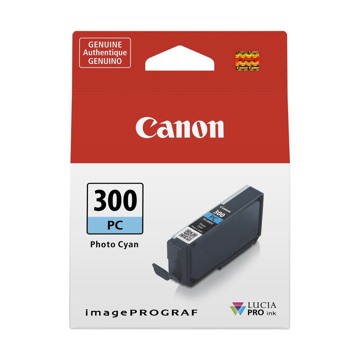 Canon PFI 300 Photo Cyan (PC) Ink Cartridge for PRO-300 Printer - High-Quality Photo Printing for Professional Photographers & Artists