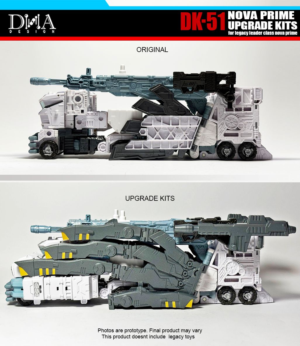 DNA Design DK 51 Upgrade Kit for Nova Prime - Transformers Action Figure Parts - Perfect for Collectors & Custom Builders - Enhance Your Nova Prime Figure Display & Play Experience