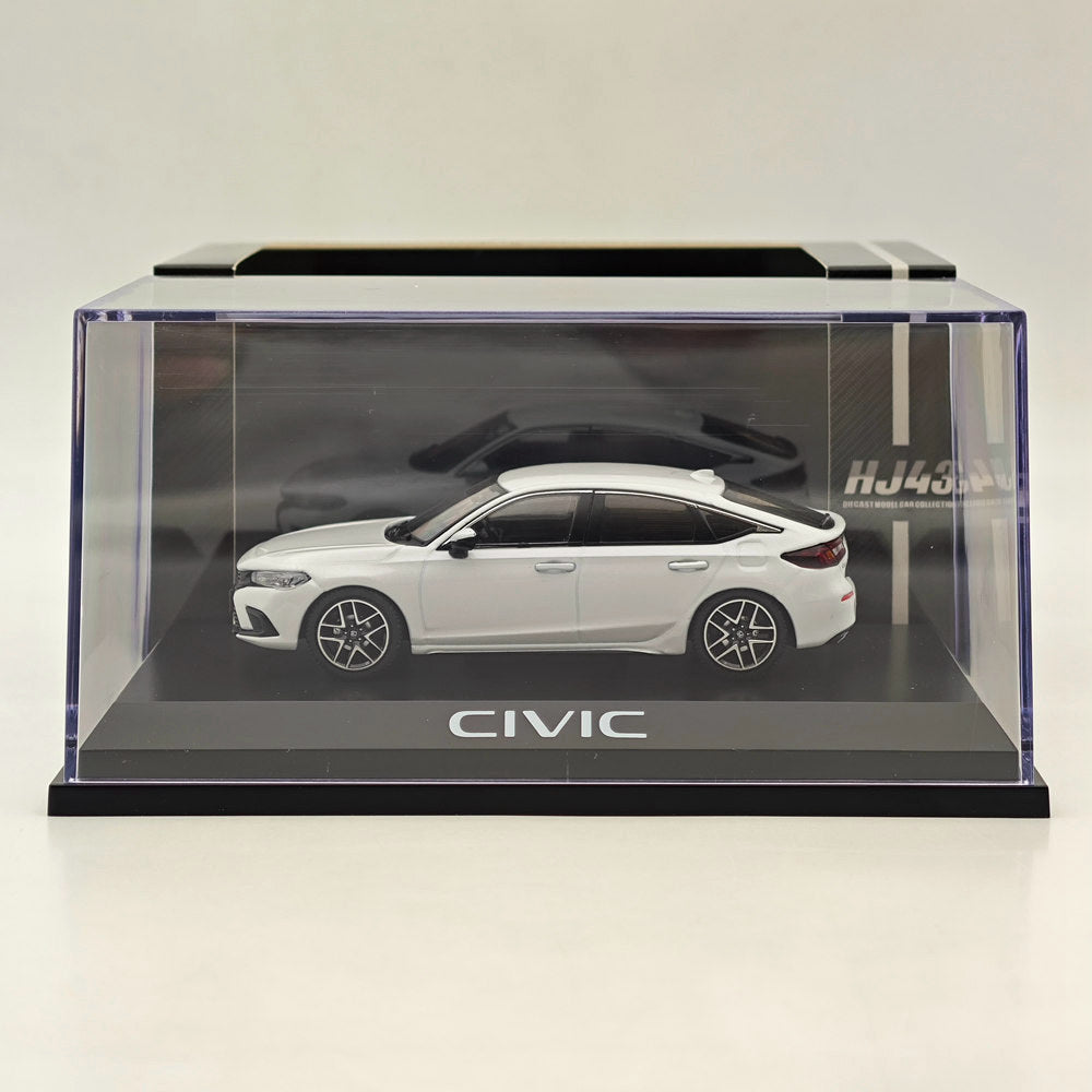 1/43 Scale Honda Civic (FL1) LX Platinum White Pearl Diecast Model Car - Collectible Hobby Japan Miniature for Display & Gifting