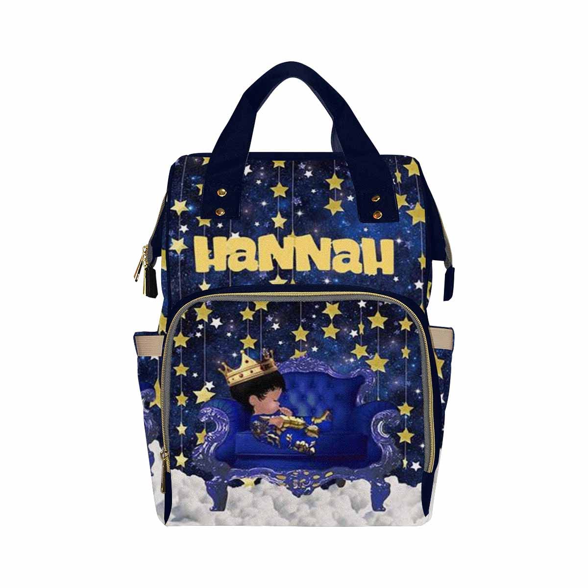 Personalized Diaper Bag for Moms - Stylish Unisex Baby Travel Backpack with Stars Print, Perfect for Nursing, School, Shopping & Day Trips - Ideal Gift for New Parents
